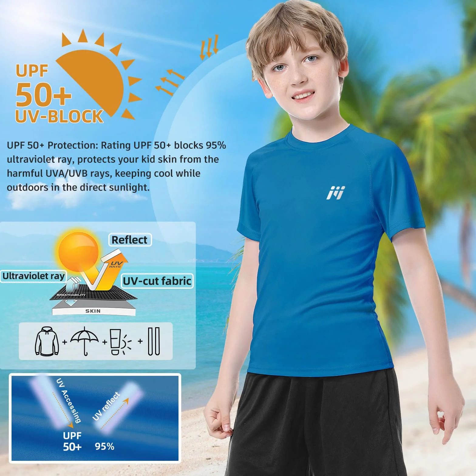 MEETWEE Rash Guard — koszulka Chłopcy Boys Rash Guard-up2stk