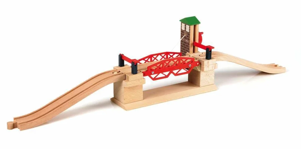 Brio 63375700 Most Zwodzony (63375700) Bezpieczna Zabawka Dla Dzieci Powyżej 3 Lat,Wielokolorowa,Brio 33757