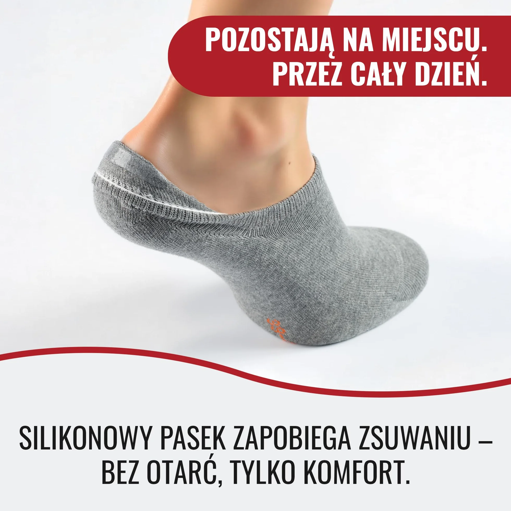 10 par Niewidzialne Skarpety męskie i damskie Mat & Vic's Duże Premium, wysokiej jakości silikonowa podkładka zapobiegająca ślizganiu - Sneaker Invisible Socks