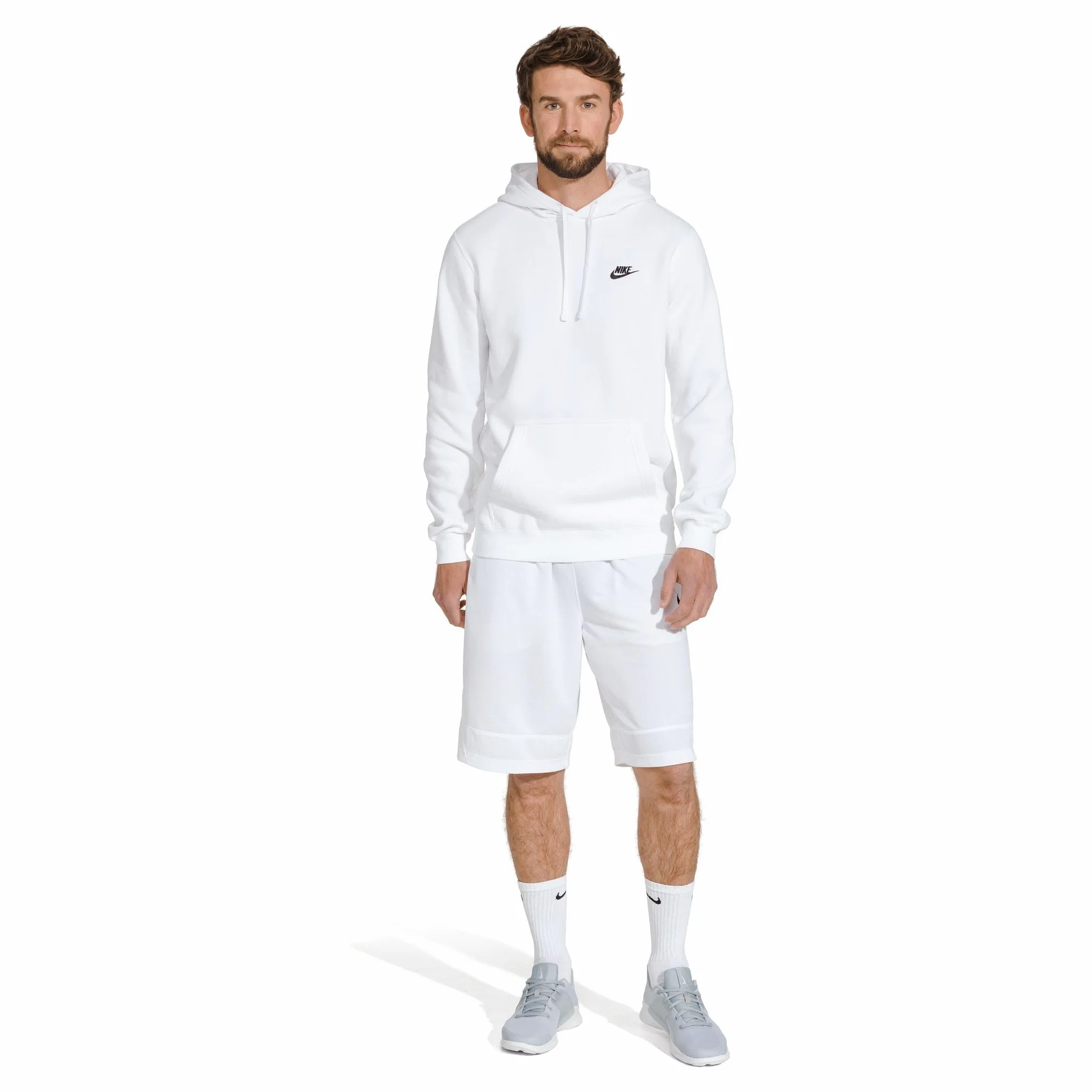 NIKE Męskie skarpety treningowe na co dzień 6 par, białe/czarne, L