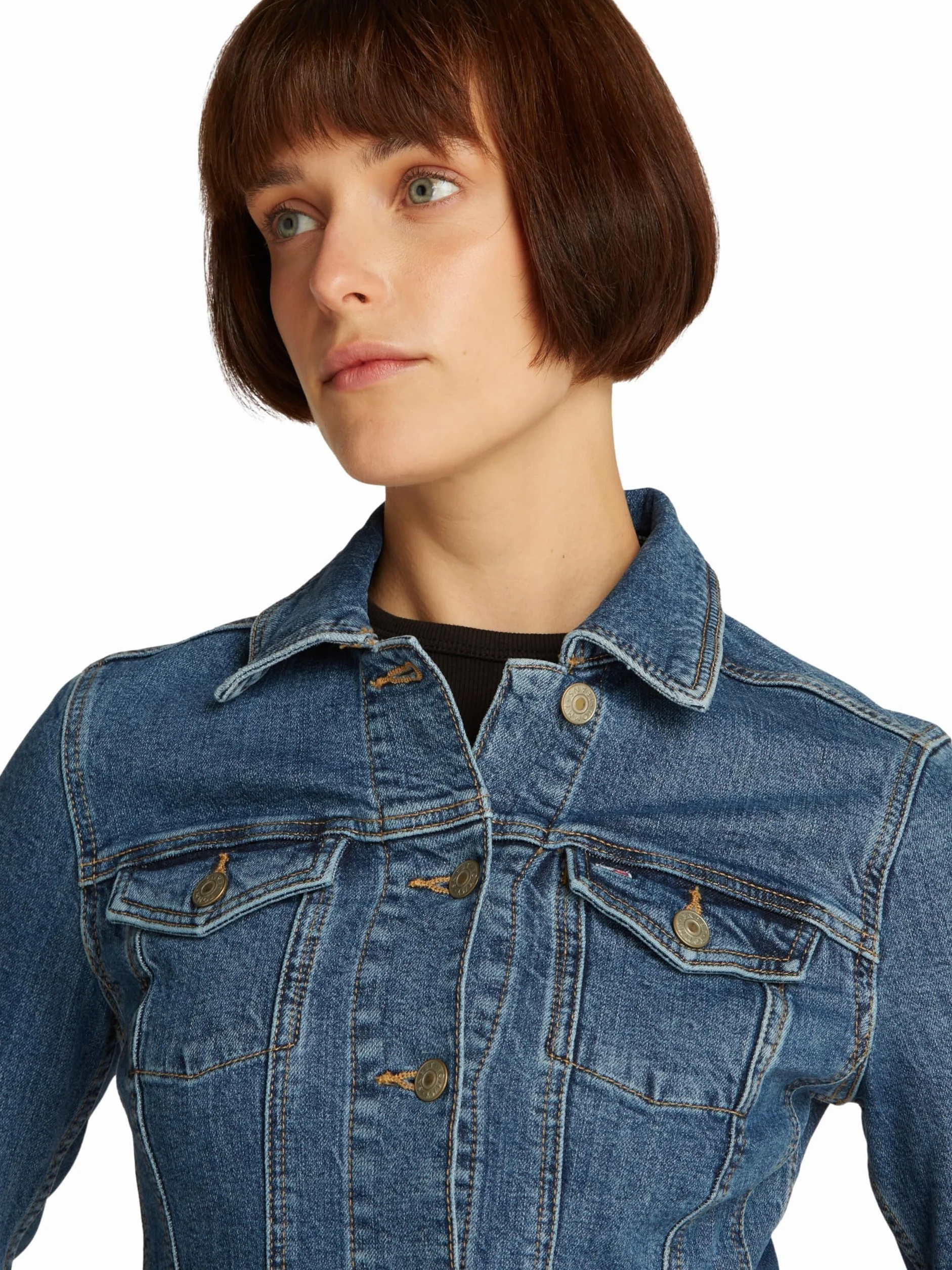 Tommy Jeans Kurtka Trucker Kobiety Vivianne Skn Jacket Ext Bi8130 Dw0dw20120