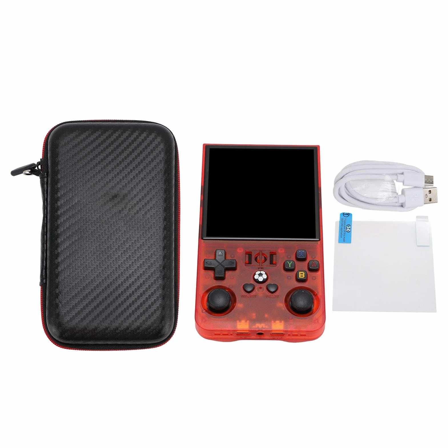 Przenośna Konsola do Gier R36MAX, Przenośne Urządzenia Videojuegos z 4-calowym Ekranem IPS Odtwarzacz Gier Open Source 720x720 Bateria 4000 MAh Obsługuje ponad 60 Emulatorów dla