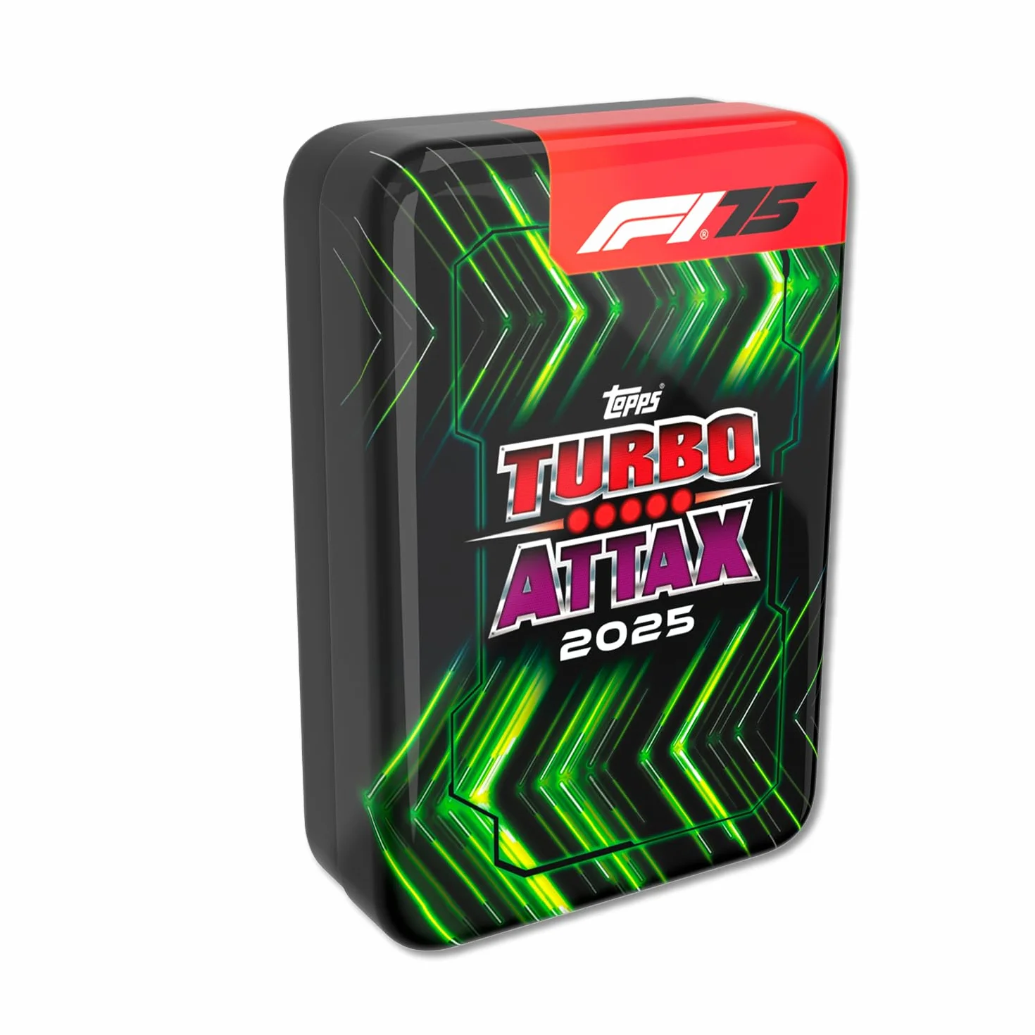 Topps Turbo Attax Formula 1 2025 - Mega puszka - Shakedown – zawiera 66 kart, w tym 6 kart LE i 4 ekskluzywne karty