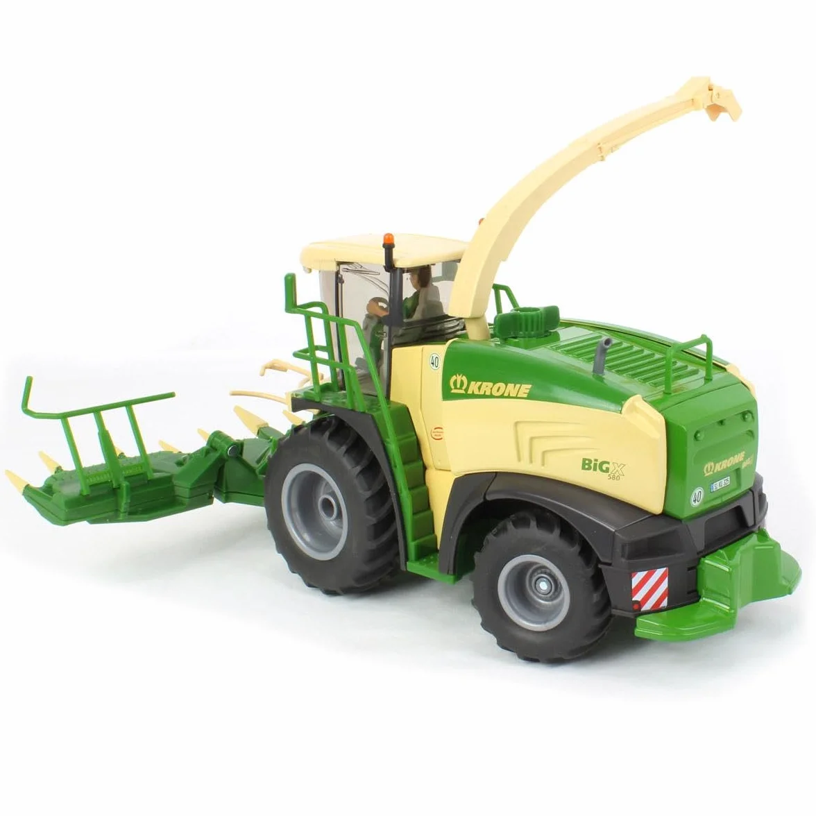 siku 4066, Krone BiG X 580 Forage Harvester, 1:32, Metal/Plastic, Green/Yellow, Movable parts, Multifunctional