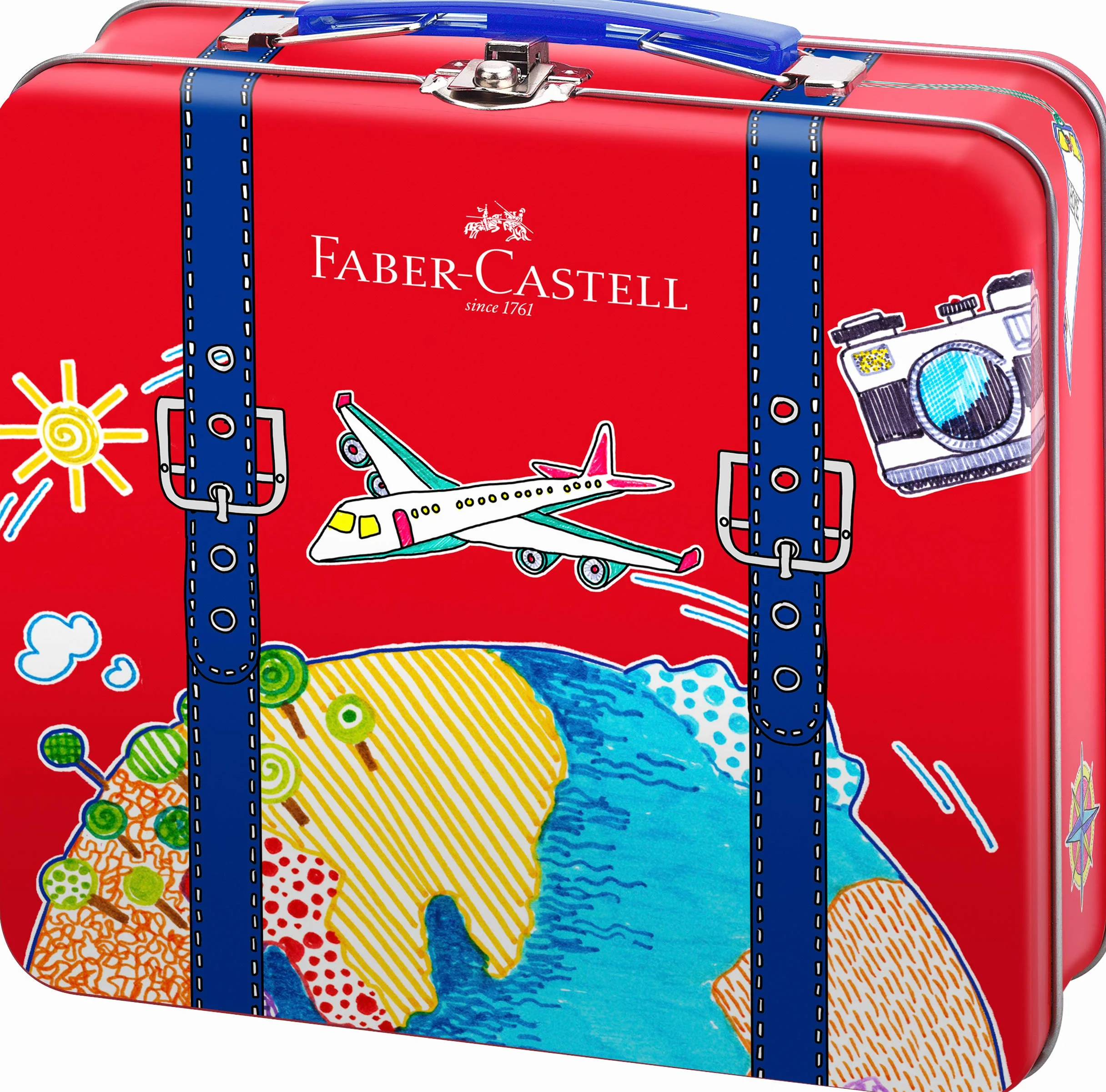 Faber-Castell 155535 Zestaw do Kolorowania, Wielokolorowy, 19.3 x 19 x 6.7 cm