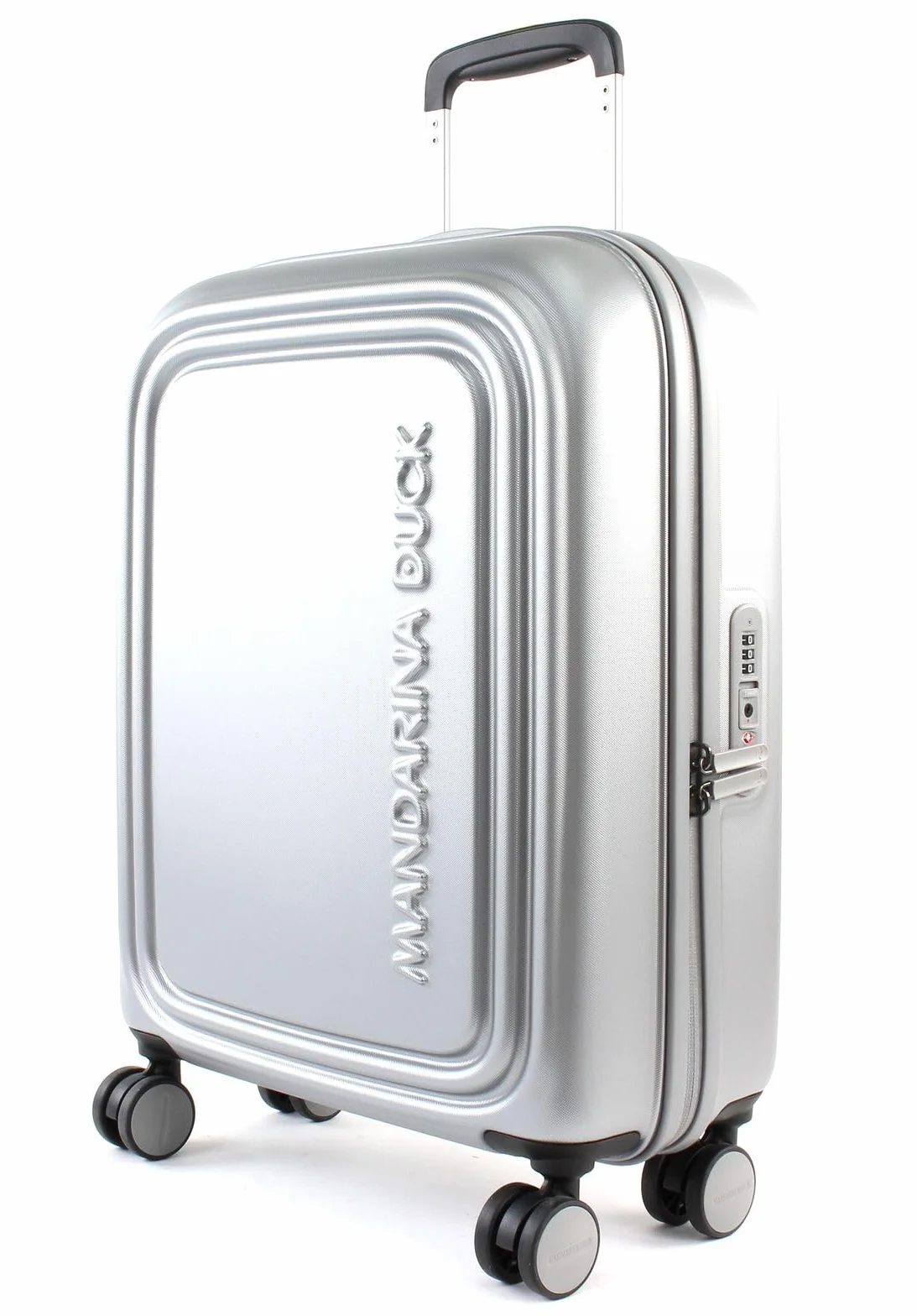 Mandarina Duck Walizka, Srebrny, 40x55x20 cm