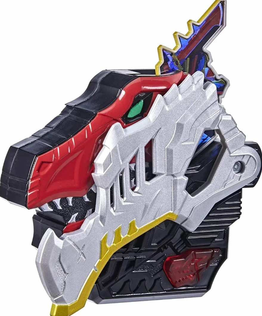 Power Rangers Dino Fury Morpher Elektroniczna zabawka ze światłami i dźwiękami zawiera Dino Fury Key inspirowany programem telewizyjnym