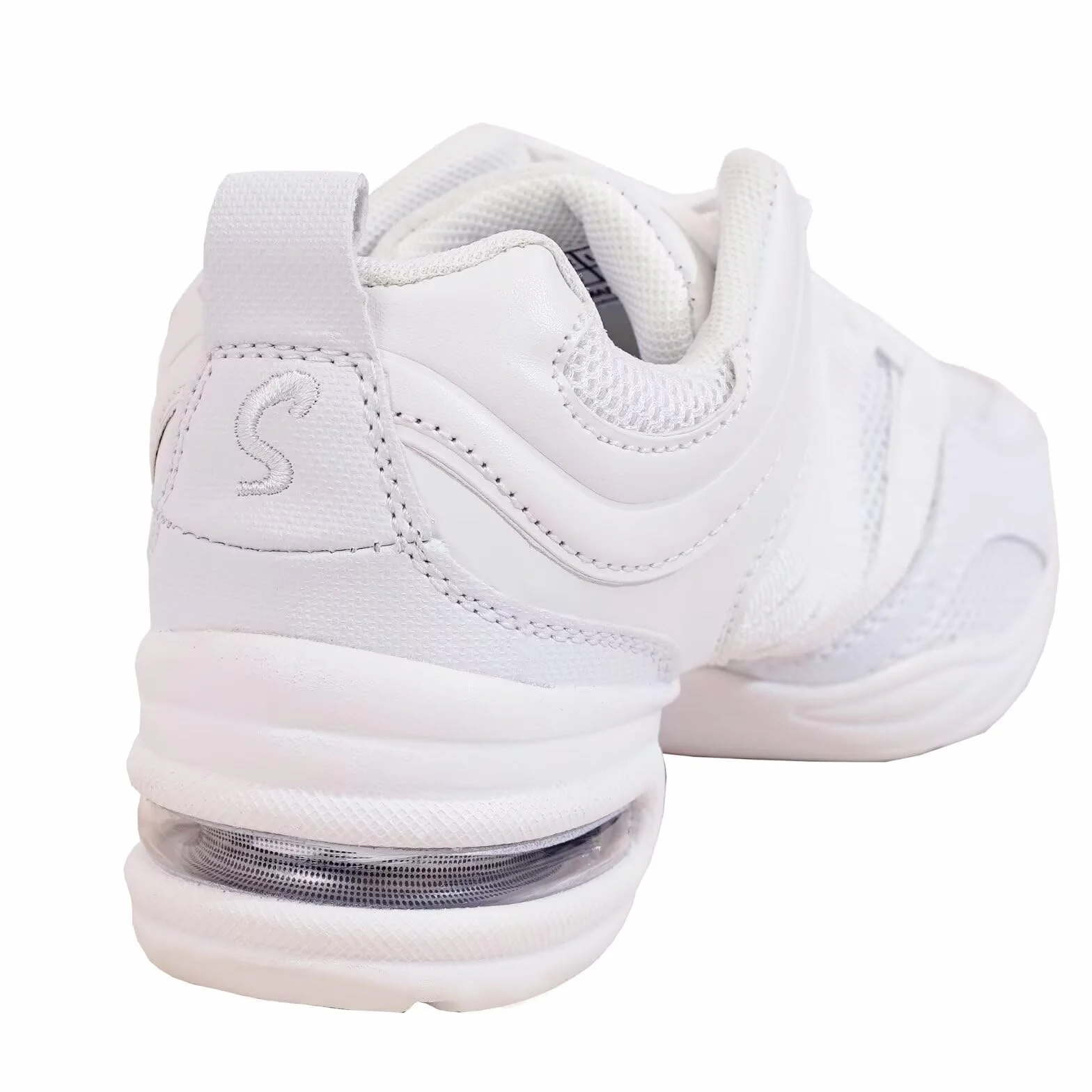 Jazz Sneaker, damskie czarne sznurowane buty do tańca z rozciętą podeszwą