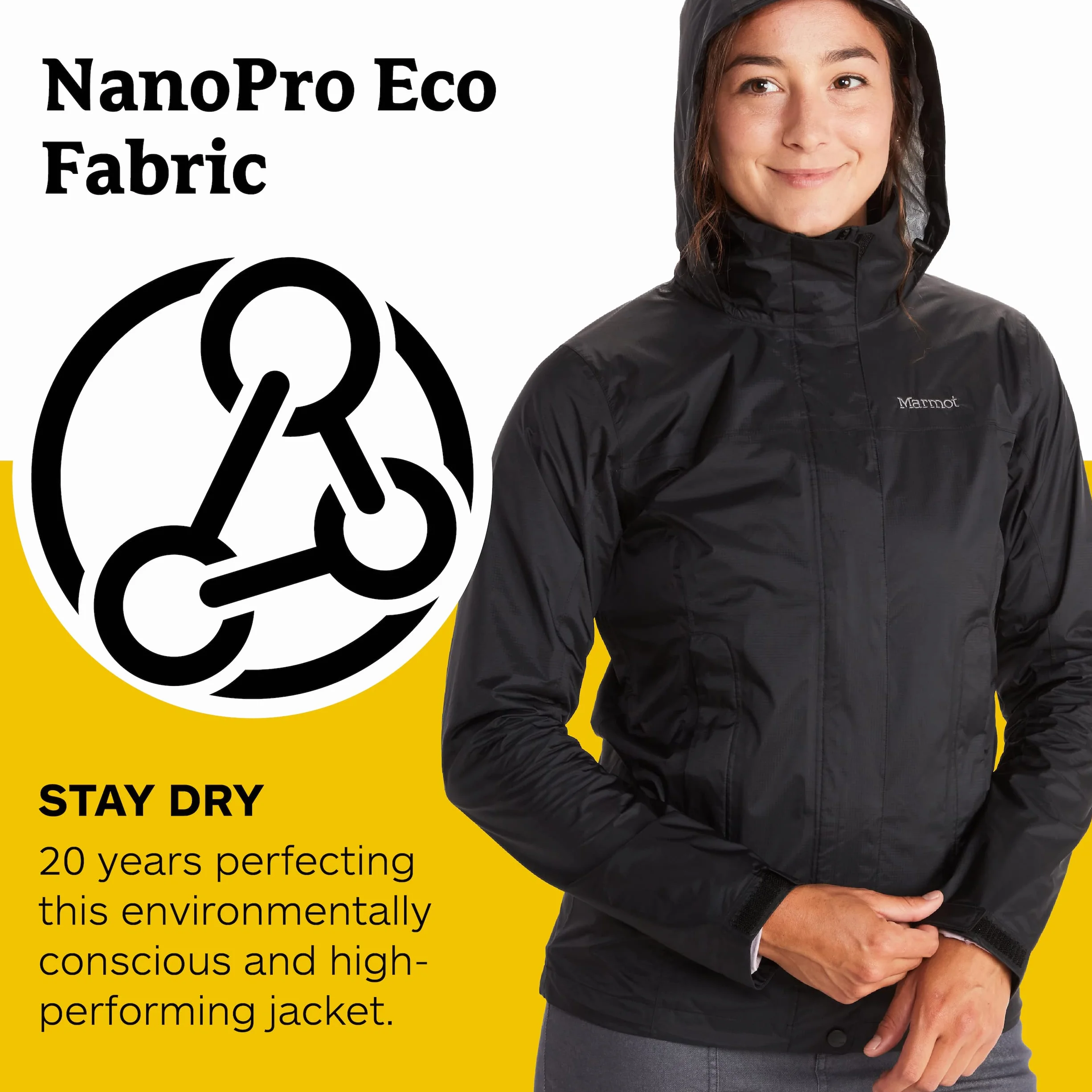 Marmot Kobiety Wm's PreCip Eco Jacket S22, Wodoodporna kurtka przeciwdeszczowa
