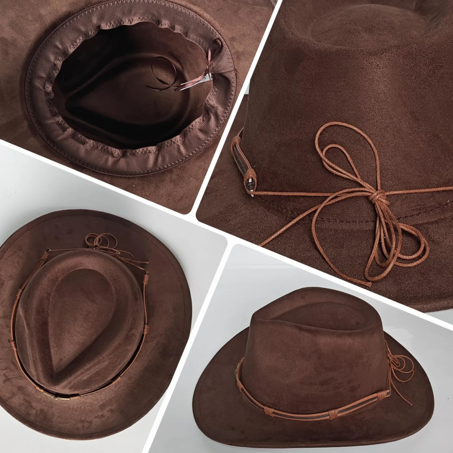 Unisex szerokie rondo, panama, western, kapelusz kowbojski, styl etniczny, kapelusz kowbojski z dekoracją linową dla kobiet i mężczyzn