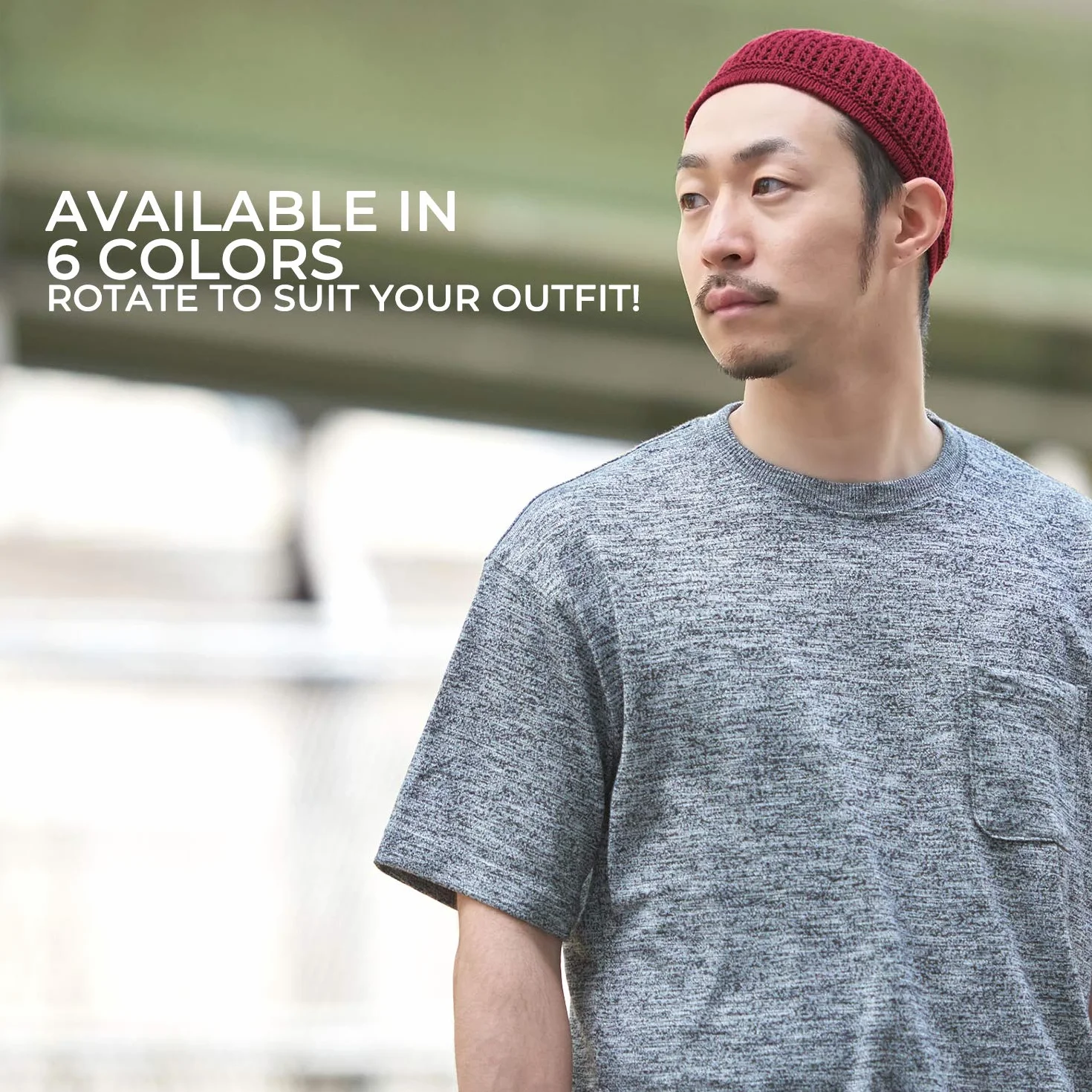 Casualbox | Knit Cotton Skull Cap | Kufi Islam Prayer Hat | Crochet Mesh Skully Beanie | Men's Headwear for All Seasons