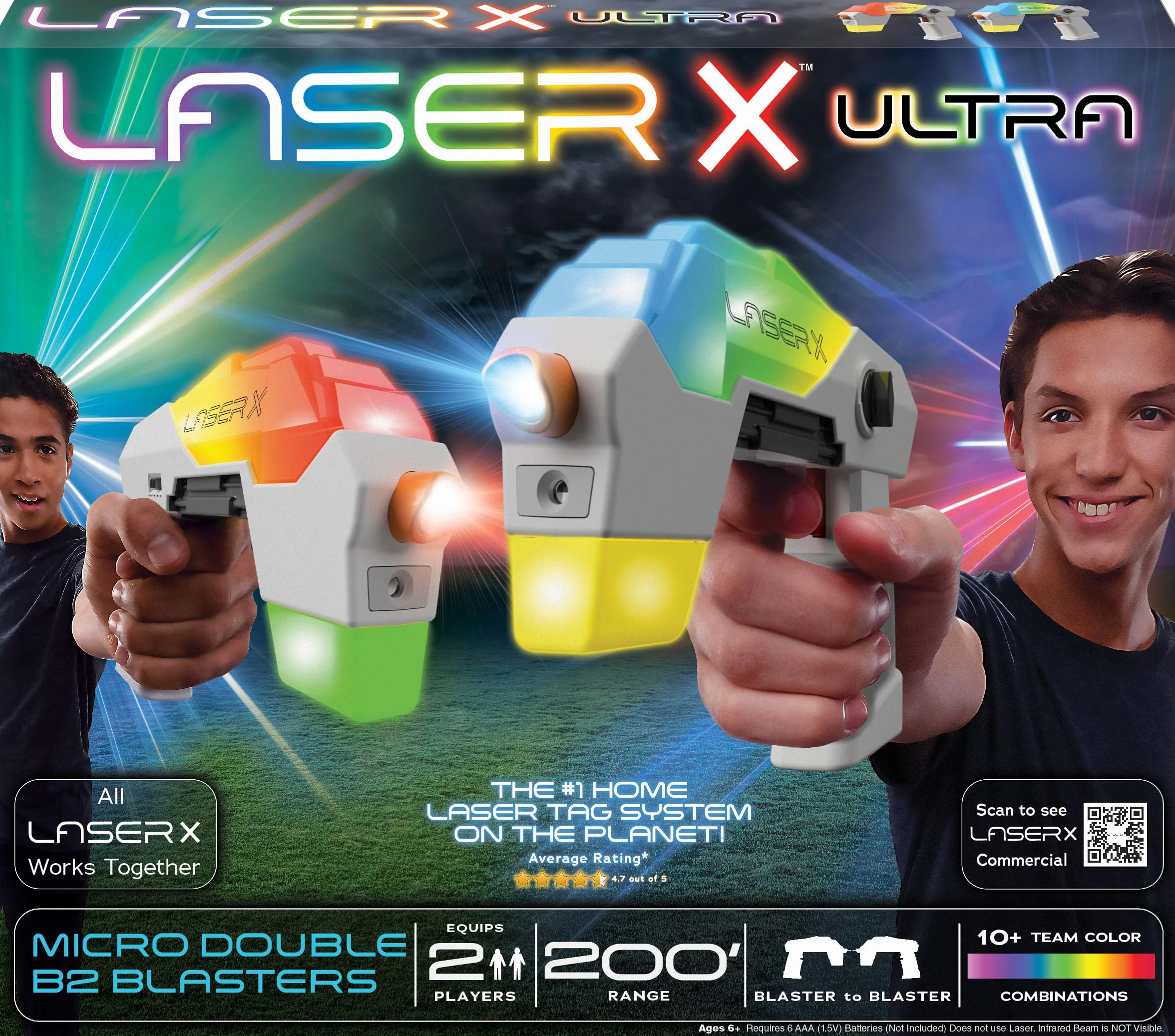 Laser X Revolution Ultra Micro 2-pak nowoczesny zestaw laserowych znaczników urodzinowych