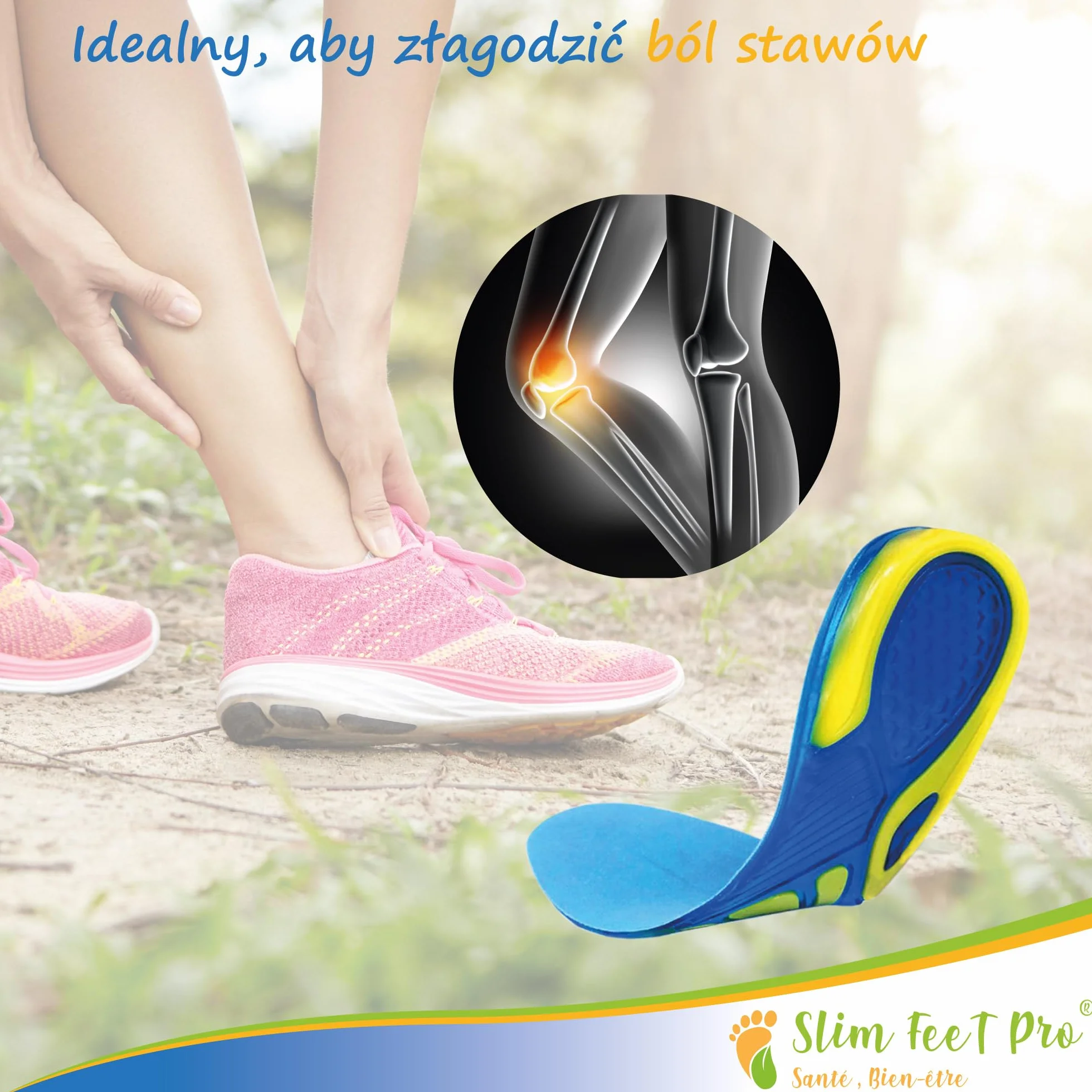 Żelowe wkładki do butów antywstrząsowe, unisex, rozmiar L – sport, trekking, chodzenie, buty ochronne | Antypoślizgowe, antyzapachowe, dla stóp wrażliwych, płaskich i z haluksami