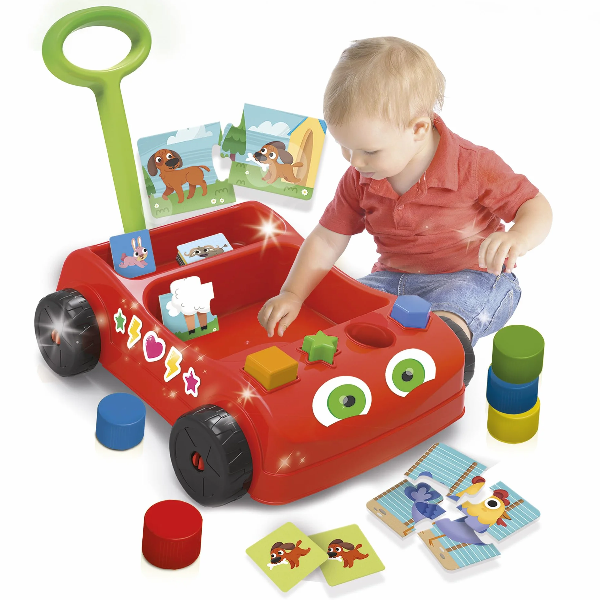 Lisciani – Carotina Baby Wagon Remolque de bébés - Juego educativo para niños a partir de 1 año
