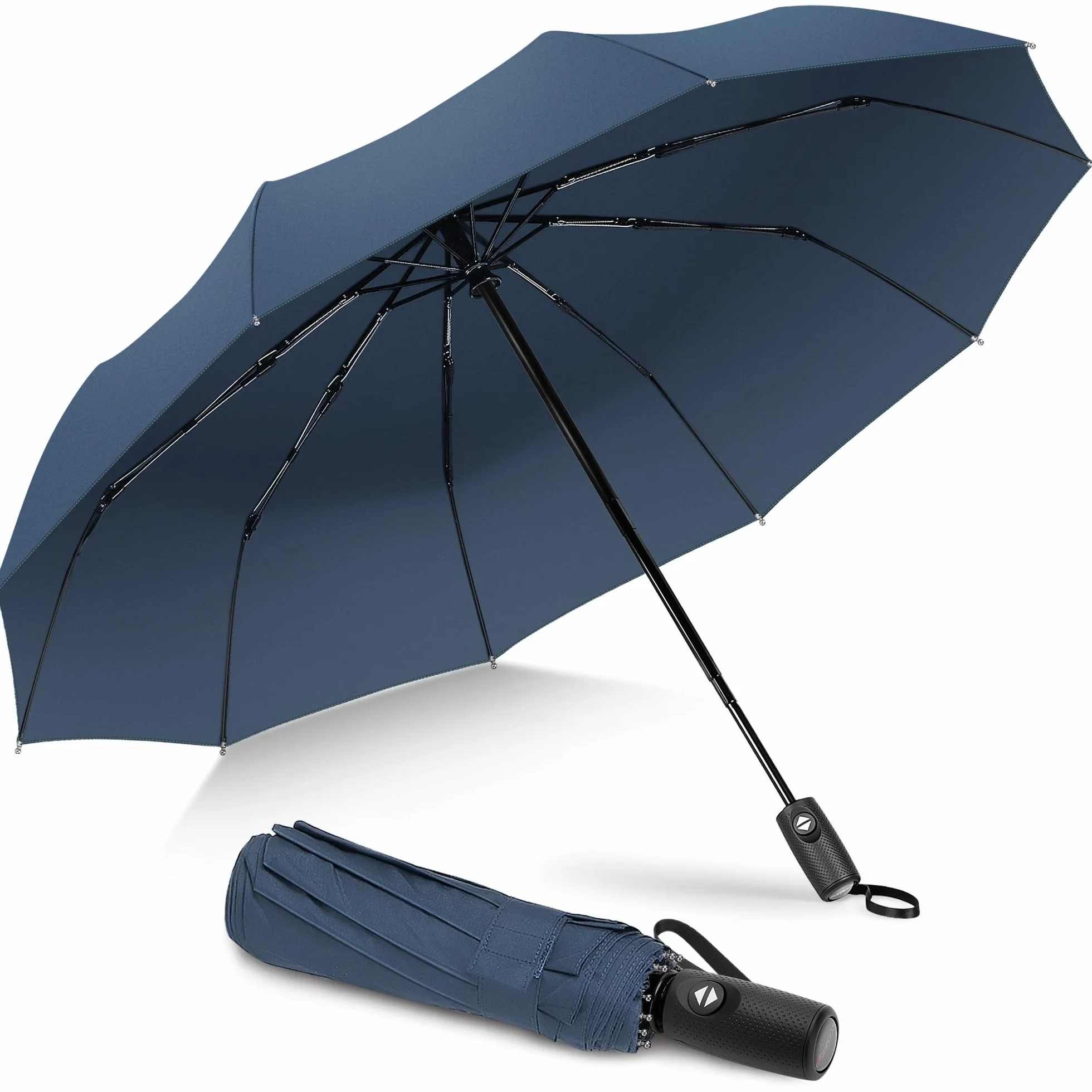 ZOMAKE Składana Parasolka Kompaktowa Mocna i Odporna na Wiatr, Mały Parasol Podróżny Przenośny Składany Automatyczny dla Kobiet i Mężczyzn, 114 cm