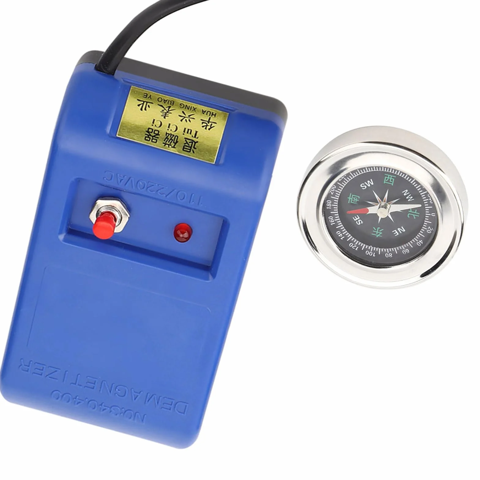 Naprawa Zegarków Demagnetyzer Magnetyzer Narzędzie do Demagnetyzacji Zestaw Kompasu Zegarek Demagnetyzator Narzędzie do Naprawy Zegarmistrza (Wtyczka UE)
