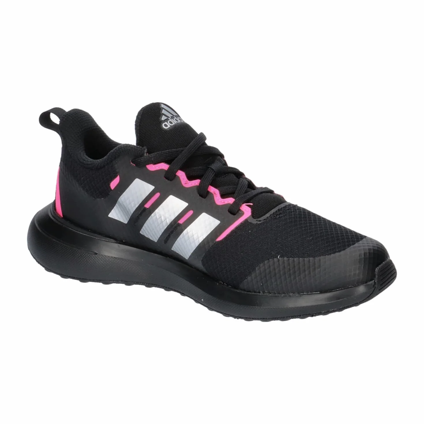 adidas Uniseks - dzieci FortaRun 2.0 Shoes Kids, core black/silver met/pink, 36 2/3 EU