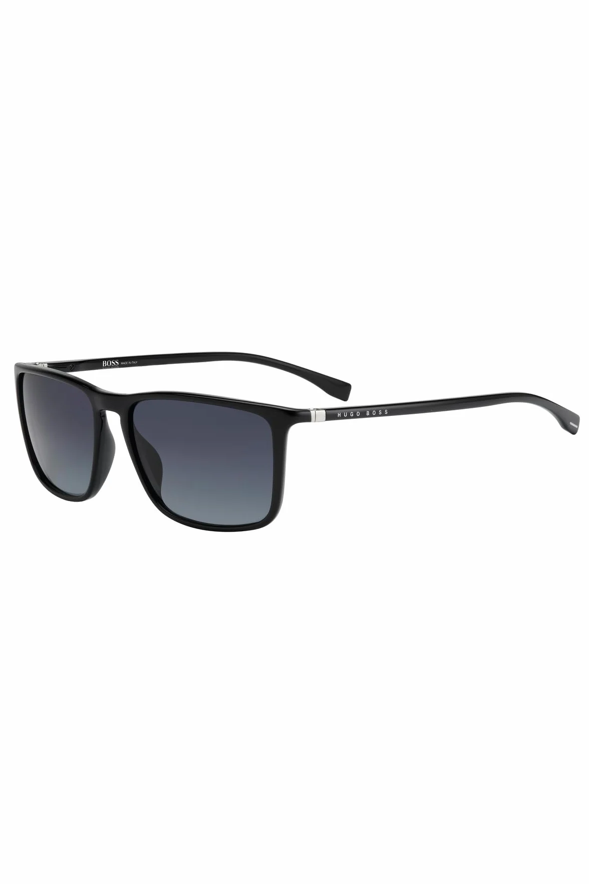 Boss BOSS 0665/S/IT Okulary Przeciwsłoneczne Black Silver/Grey Shaded 57/16/145 uomo