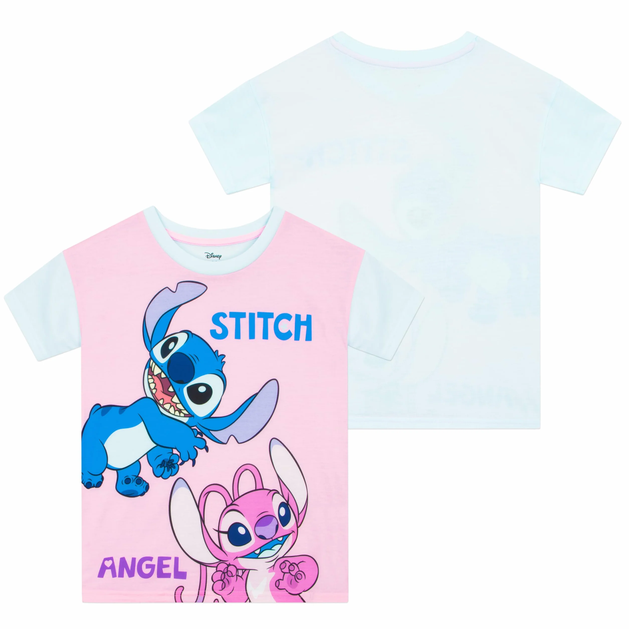Disney Piżamy | Lilo I Stitch Piżamy | Dziewczęce Krótkie Piżamy | Stitch I Angel Dziewczęce Pyjama