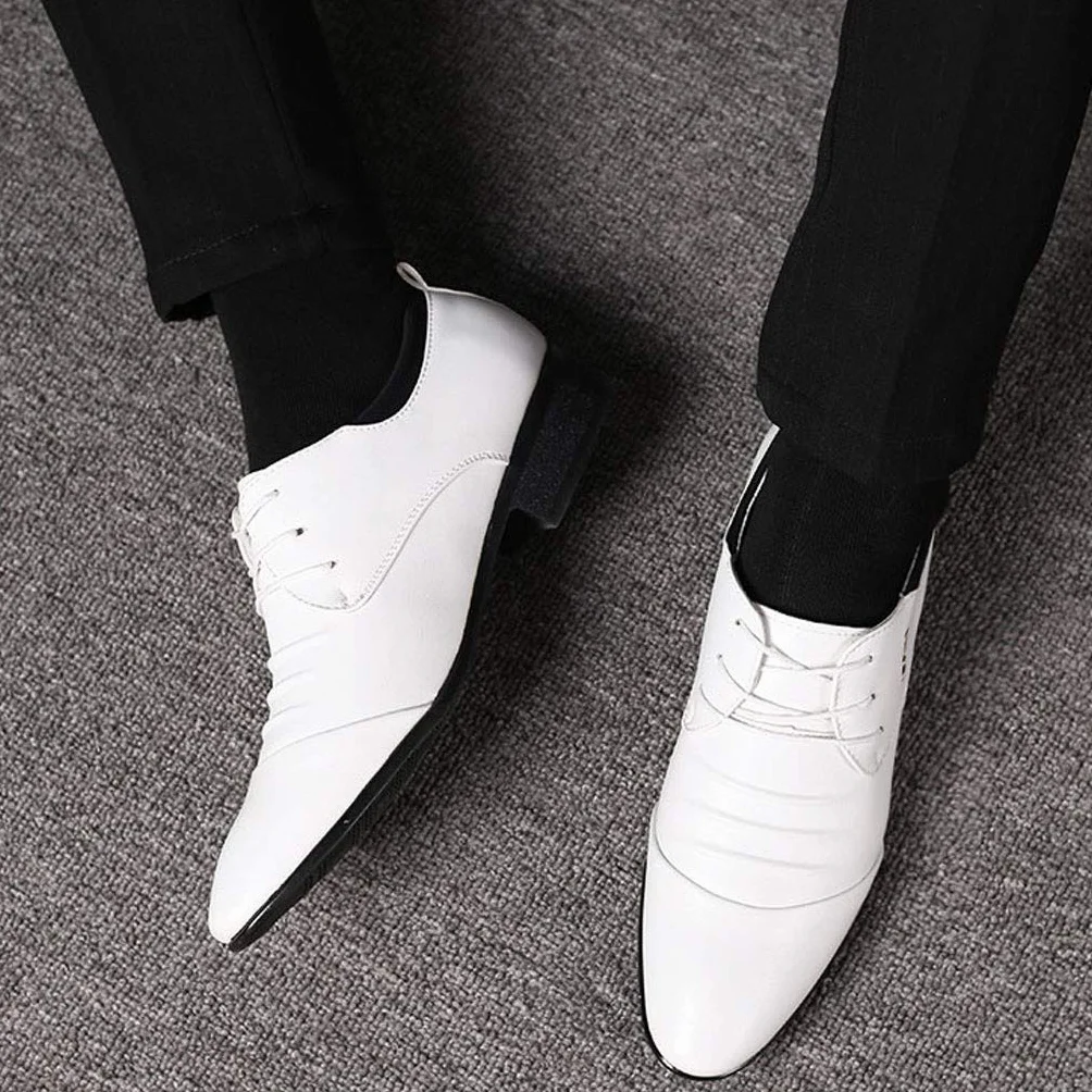 Męskie buty garniturowe, koronkowe, męskie, wygodne, na wesele, do noszenia na co dzień, buty biznesowe, buty skórzane, na wędrówki, buty biznesowe 2026