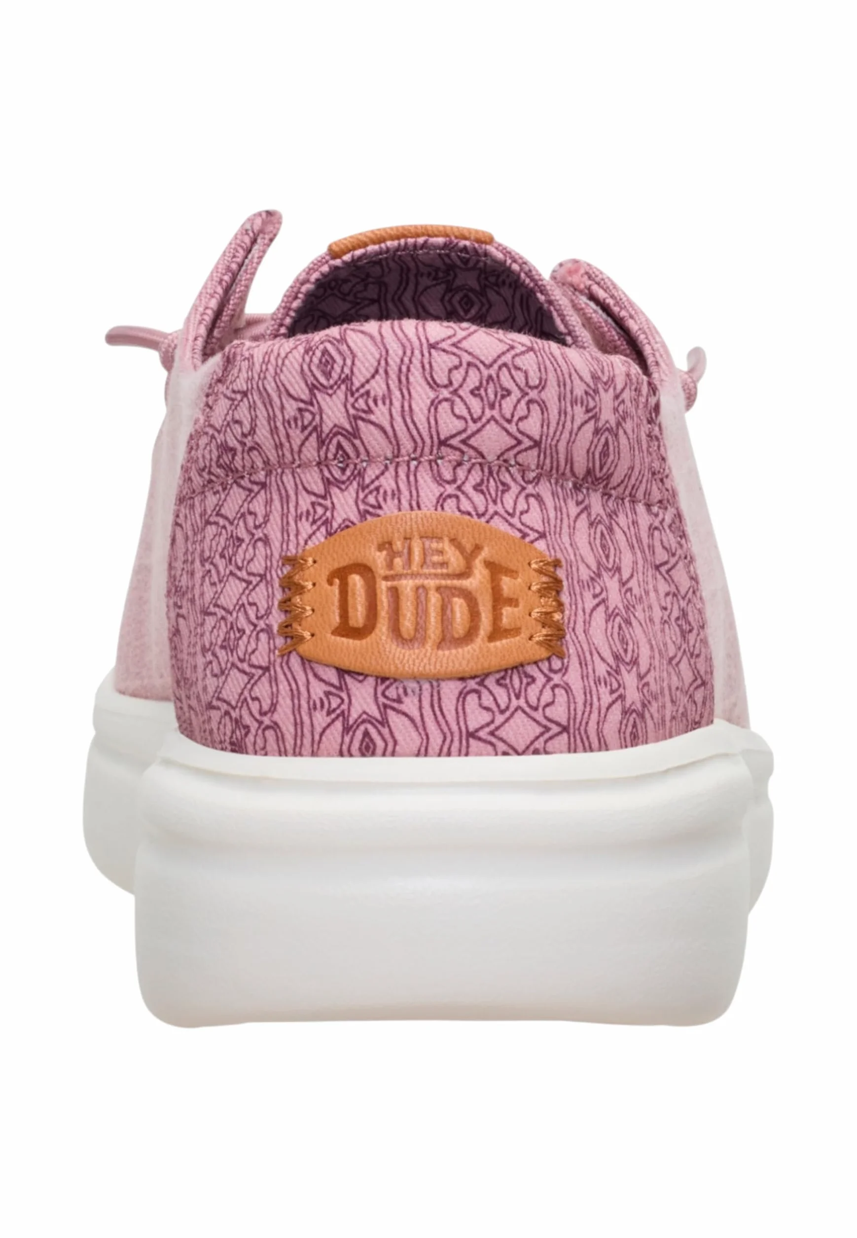 HEYDUDE Wendy Rise Chambray Grid mokasyny damskie, różowe - 45274-5CG