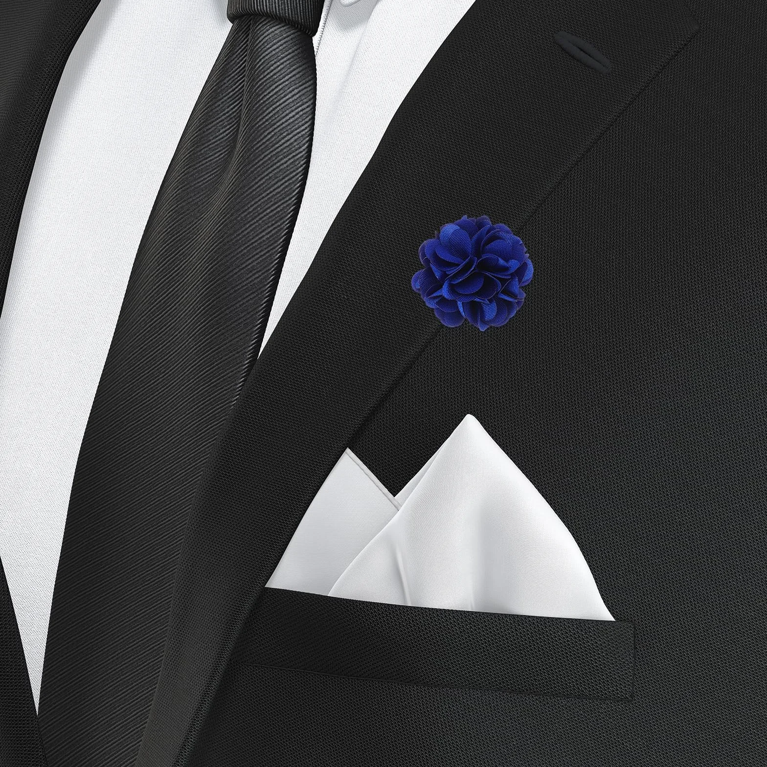 PATIKIL Boutonnieres przypinka kwiatowa, przypinka do klapy dla mężczyzn, kwiat kamelii, do garnituru, na ślub, ukończenie szkoły, rocznicę, broszka, strój ukończenia szkoły, Standard, Pewter