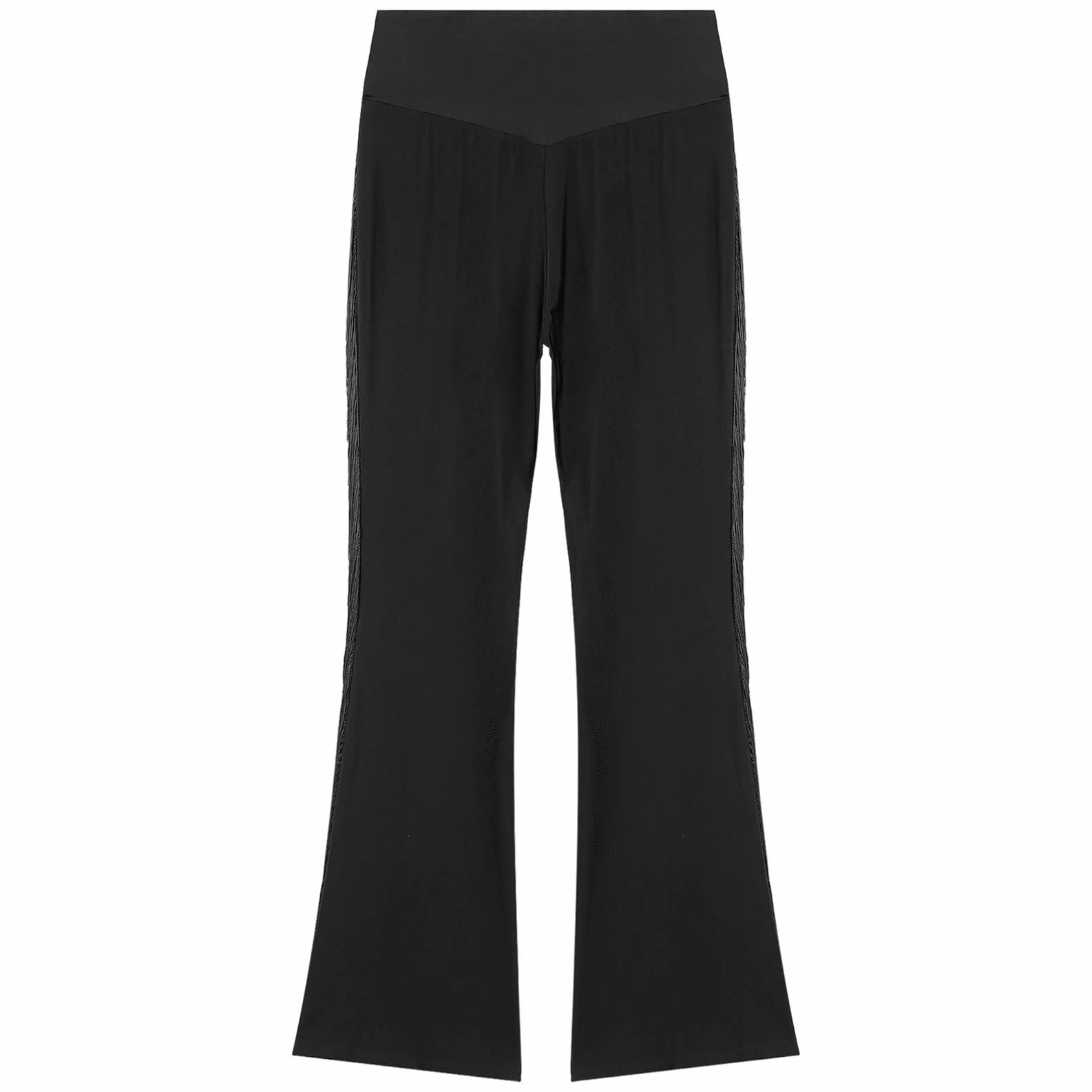 ranrann Męskie spodnie do tańca latynoskiego w kratę Rozkloszowane spodnie z wysokim stanem Disco Tango Tango Dancewear
