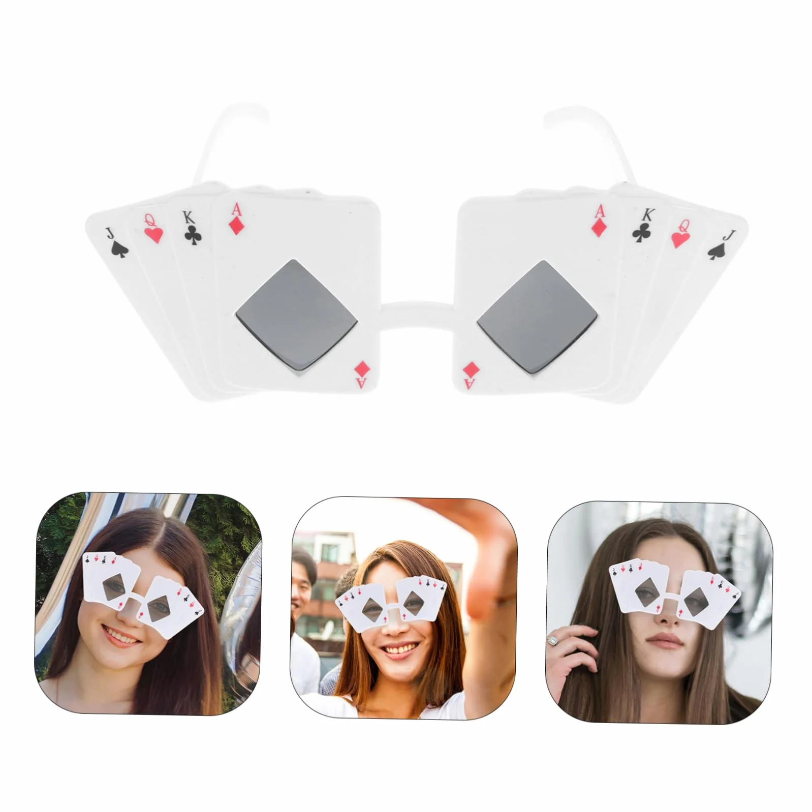 Zestaw 2 Kart Do Pokera Okulary - Męskie Modne Okulary - Do Gry W Pokera