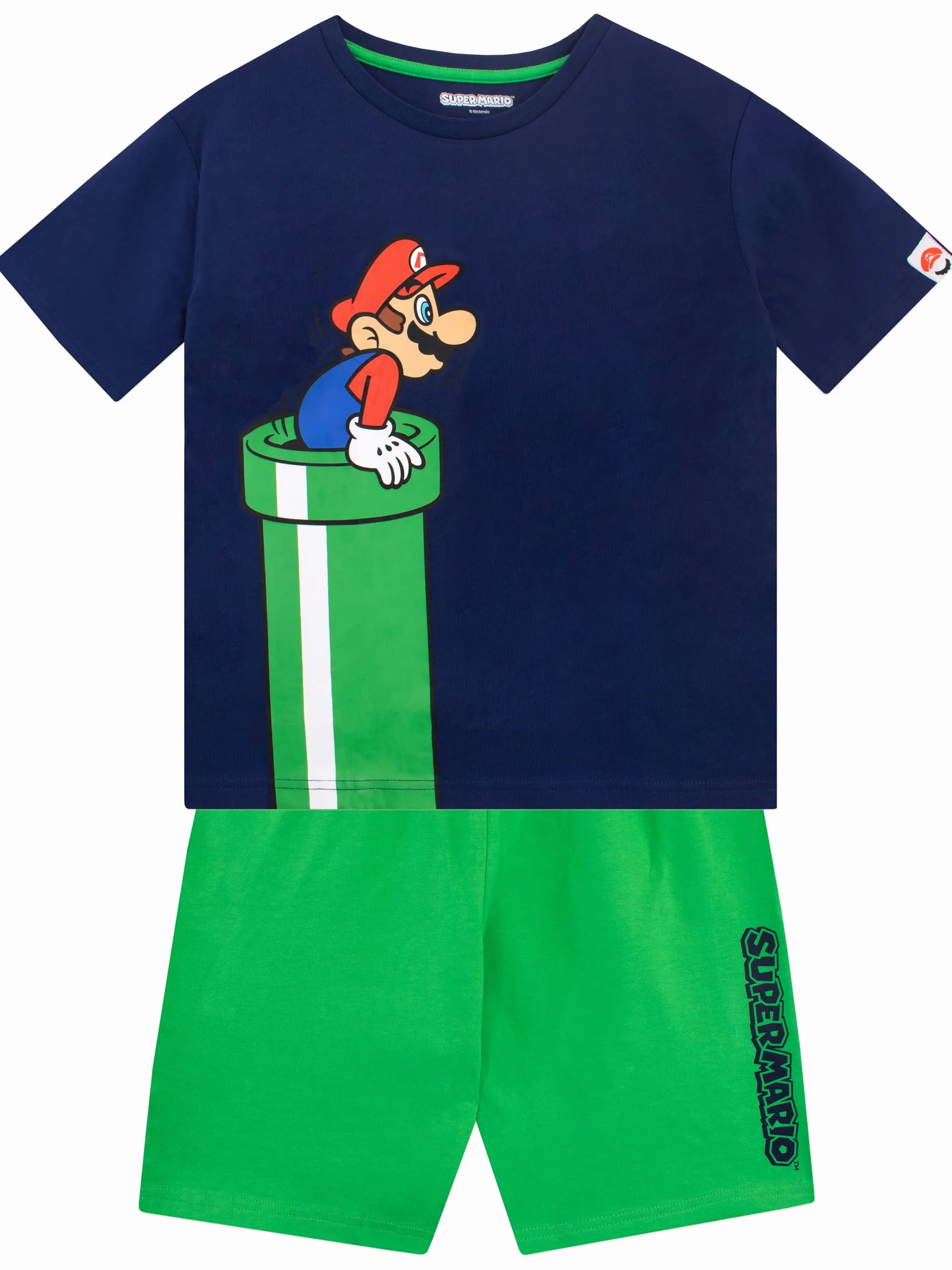 SUPER MARIO BROS Chłopcy Zestaw Koszulki i Spodenek