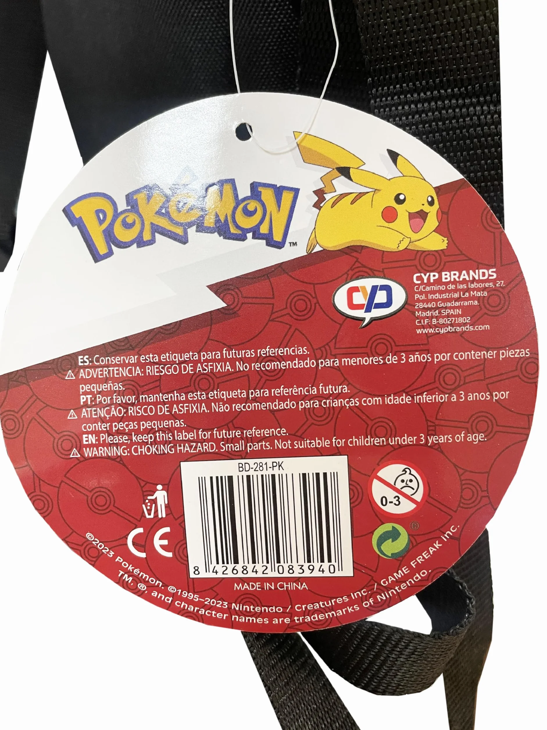 CYPBRANDS Pokemon Torba na ramię Pokeball, 20 x 6 x 16 cm
