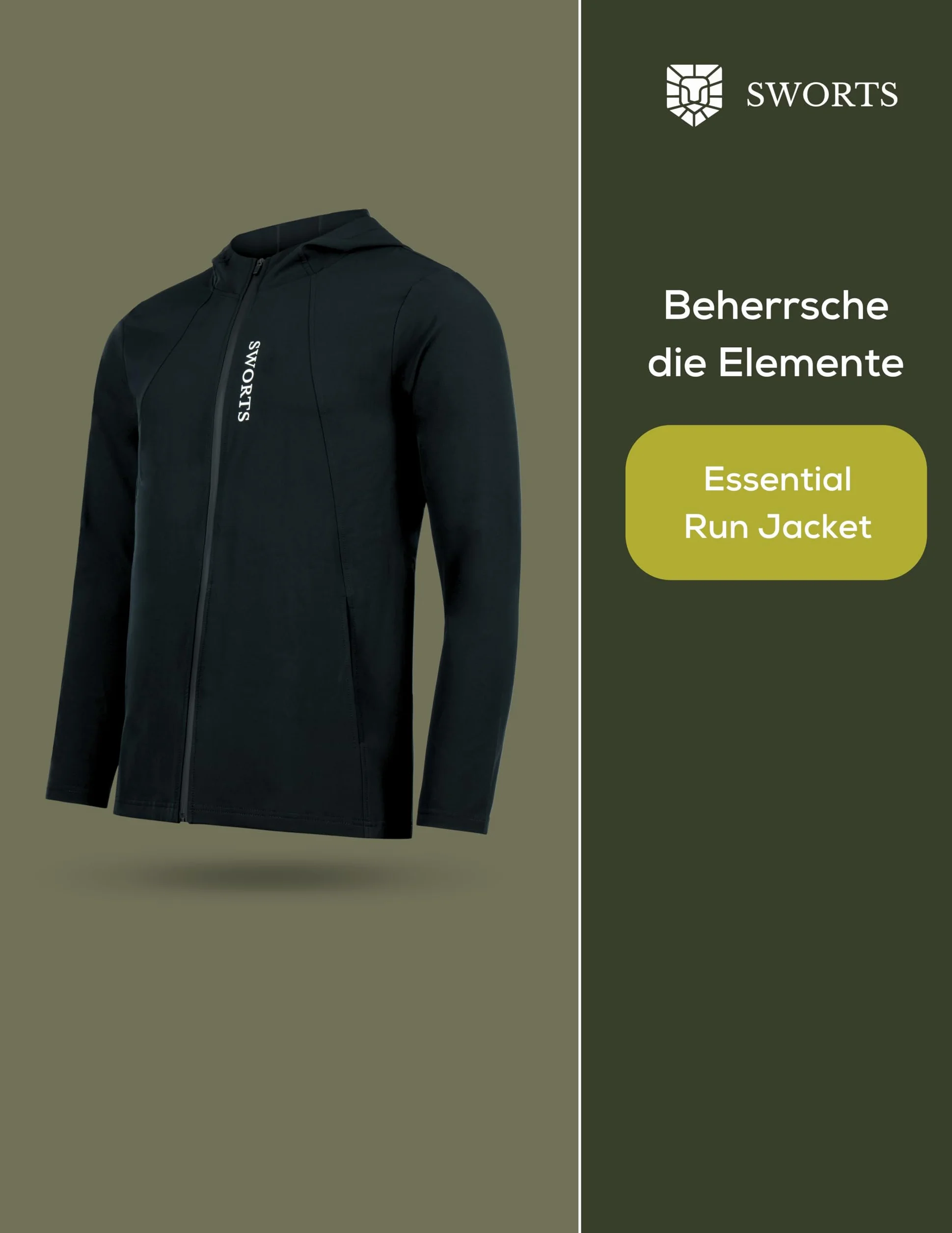 Męska kurtka do biegania Essential I wiatroszczelna kurtka sportowa o lekkiej wadze (kurtka do biegania)