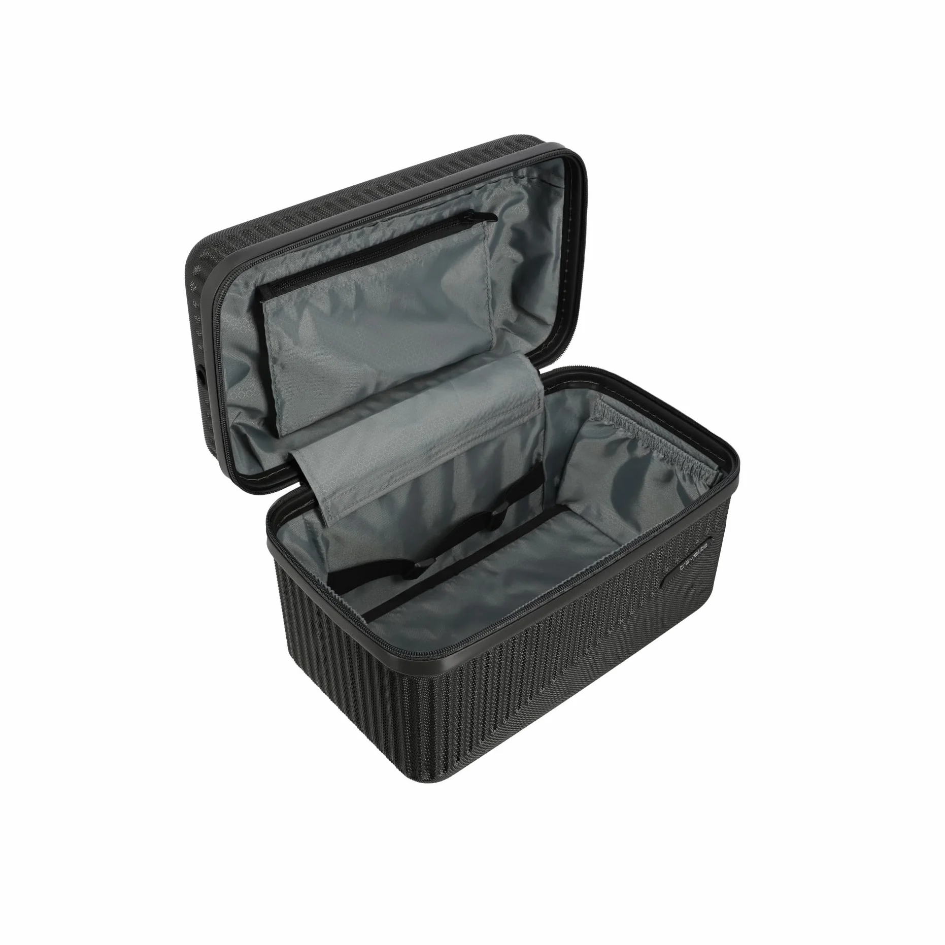 travelite bagaż podręczny 4 koła, Kolor: czarny, Beautycase 36 cm, Twarde etui kosmetyczne