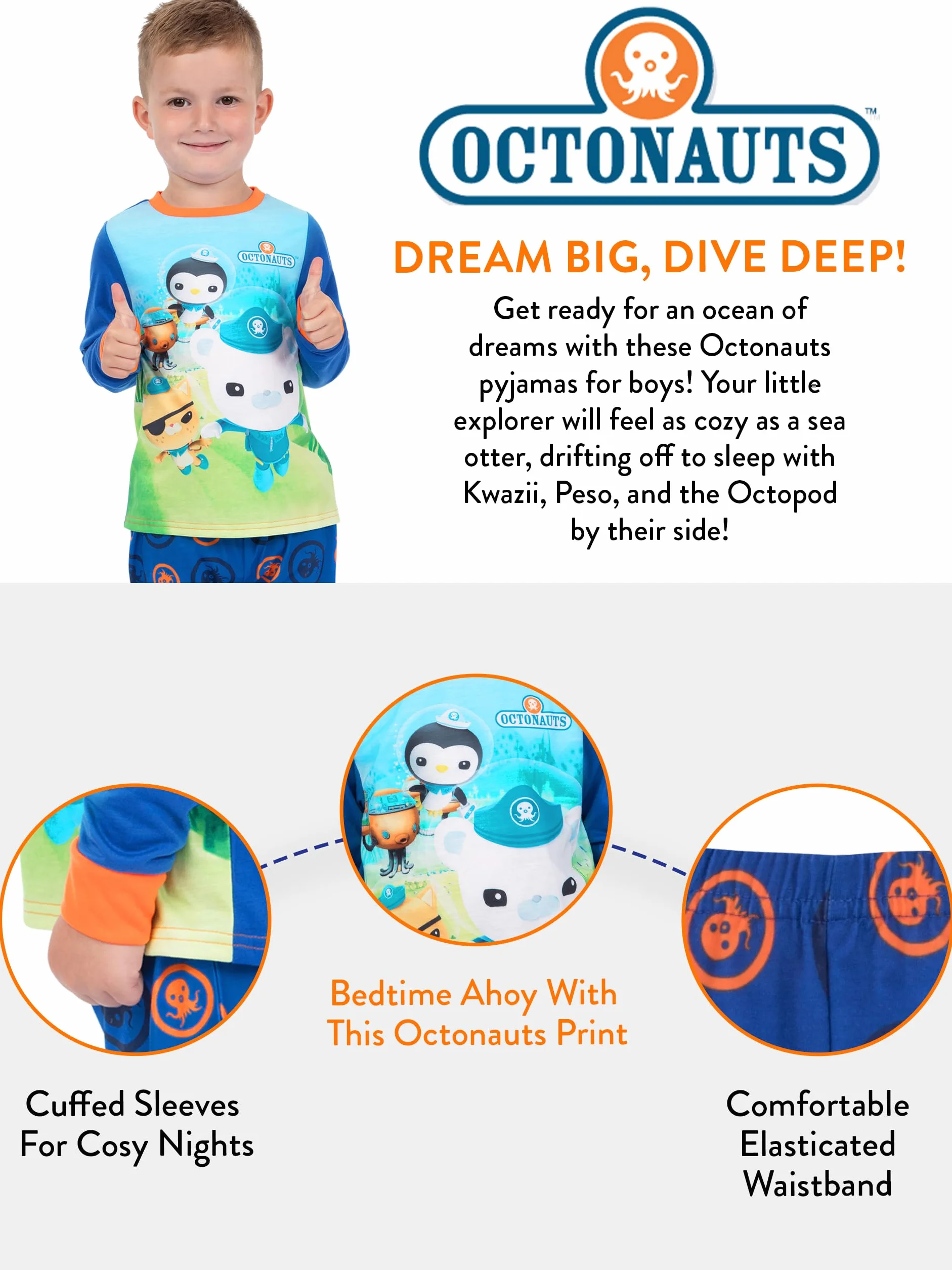 Octonauts Chłopcy Pyjamas
