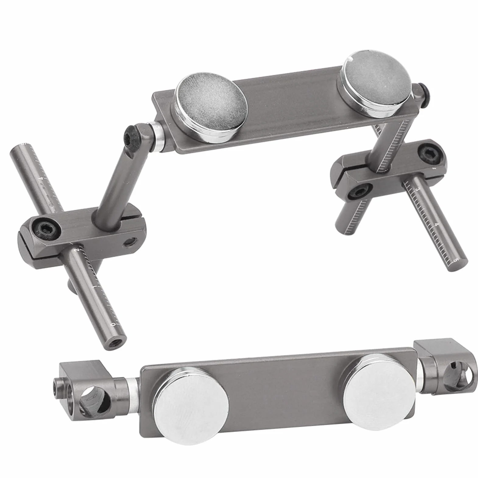Zestaw do Montażu na Karoserii Samochodu RC, Aluminiowy Magnetyczny Uchwyt Magnetyczny na Karoserię Zestaw do Niewidocznego Mocowania na Karoserię, Magnetyczny Uchwyt na Karoserię do(Tytan)