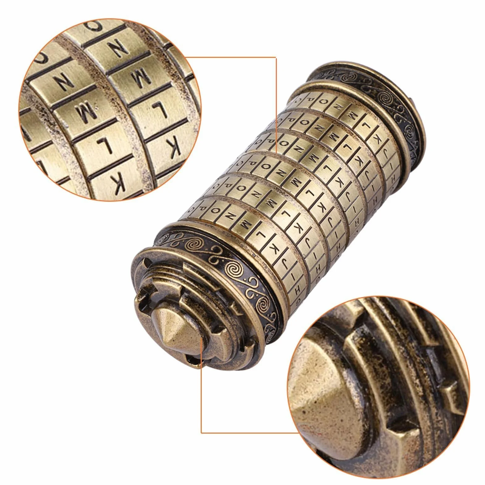 Cryptex Lock Klasyczne Pudełko Puzzli na Prezenty Pieniężne Puzzle Cryptex