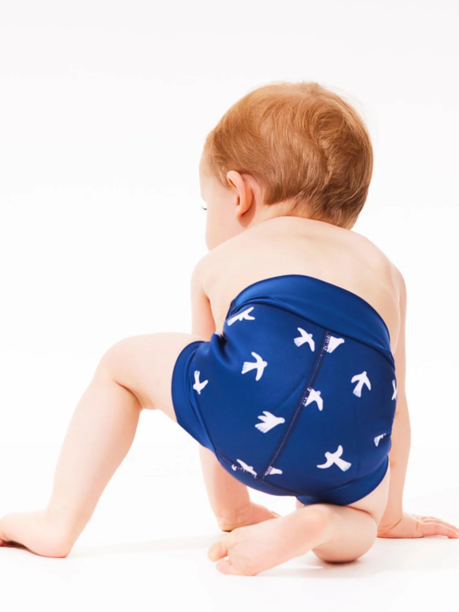 Splash About Happy Nappy Duo Wiederverwendbare Schwimmwindel, White Birds, 2-3 lata