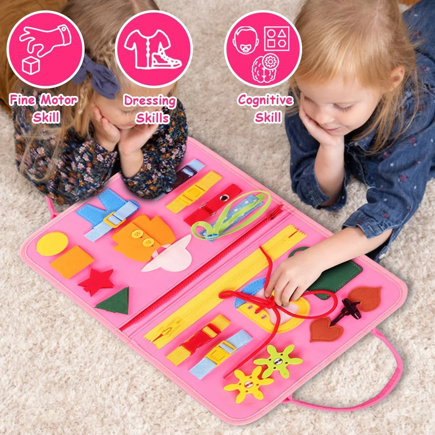 LATERN Busy Board Montessori zabawka dla dzieci, 28 x 21 cm, edukacyjna, edukacyjna, edukacyjna, tablica sensoryczna, rozwijająca zdolności motoryczne, zabawka dla chłopców, dziewcząt, prezent