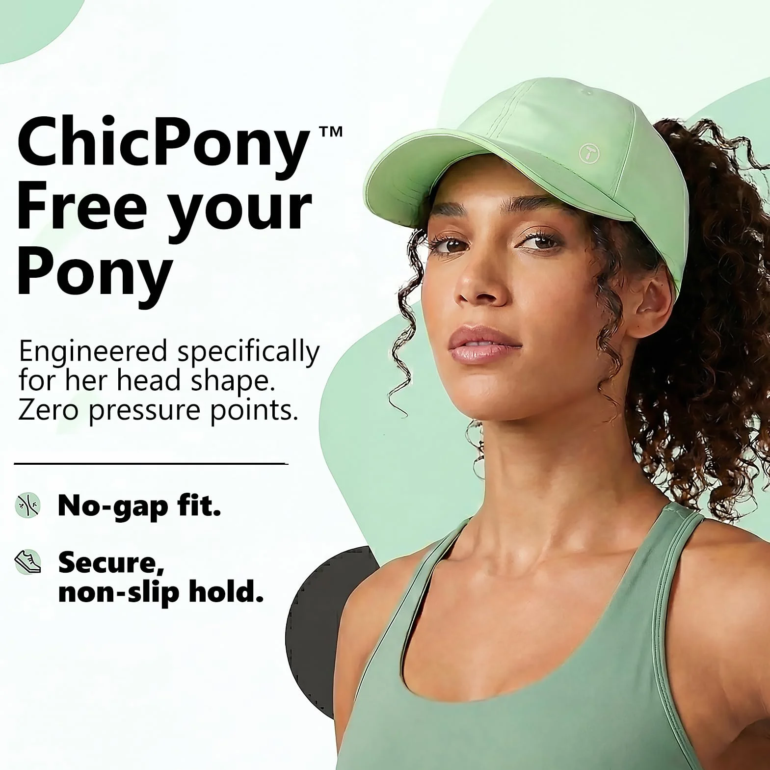 TOP-EX ChicPony™ czapka z daszkiem damska, koński ogon, UVCoolix™ ochrona przed promieniowaniem UV 50 letnia czapka, lekka czapka dla kobiet