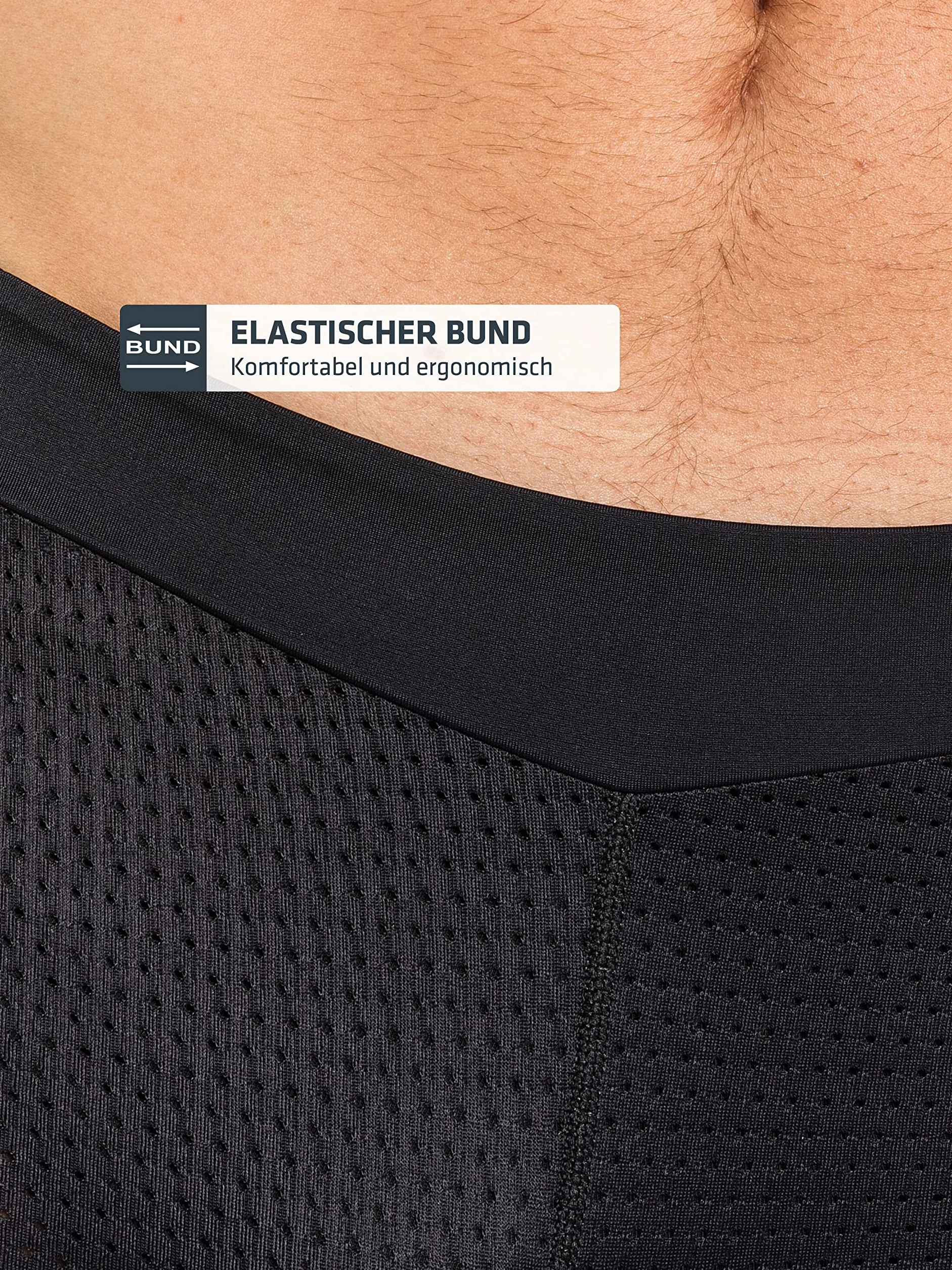 Schöffel Skin Pants 8h M - Oddychające spodnie rowerowe ze stretchem z wyściółką i mappingiem, majtki rowerowe z bakteriostatyczną powłoką azotanu srebra Mężczyźni