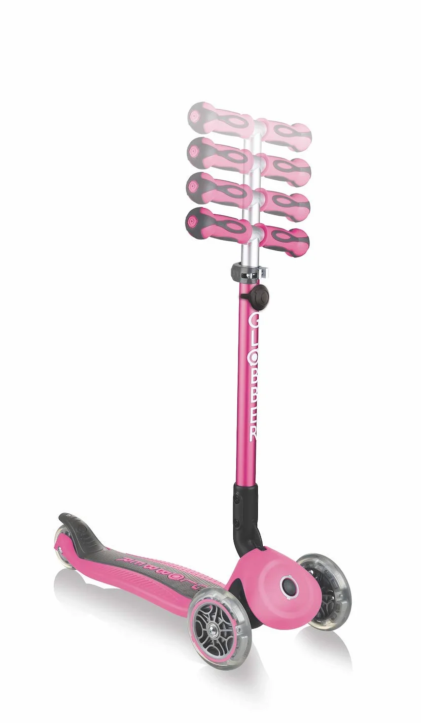 Globber - GO•UP Deluxe - 3-kołowa hulajnoga skalowalna z siedziskiem dla dzieci w wieku od 15 m+ do 6 lat +