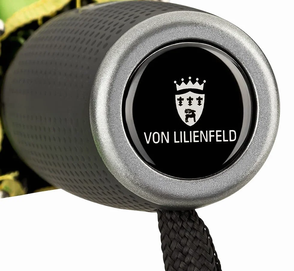 VON LILIENFELD® Składany parasol kieszonkowy automatyczny lekki automatycznie otwierany teleskopowy motyw kwiaty damskie bratki, wielobarwny