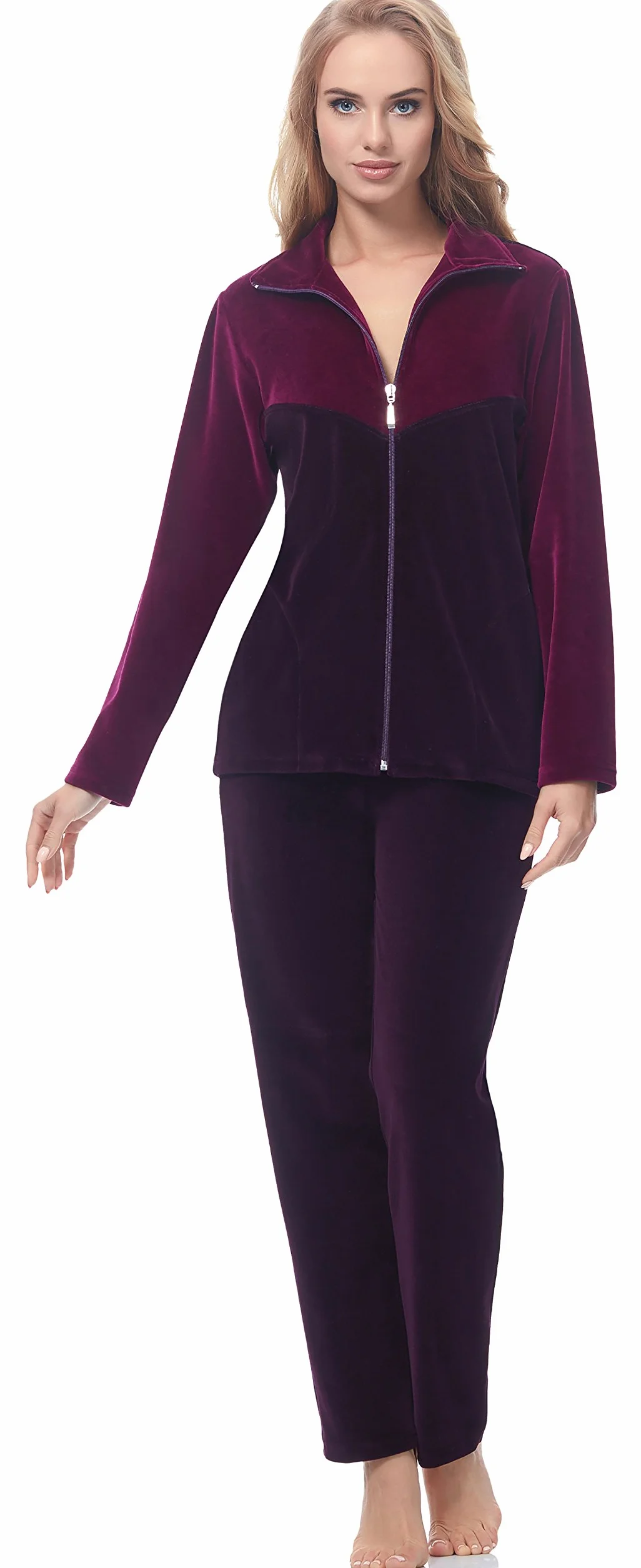 Merry Style Dres Damski z Weluru MSMG001 (Fuksja(1723), 3XL)