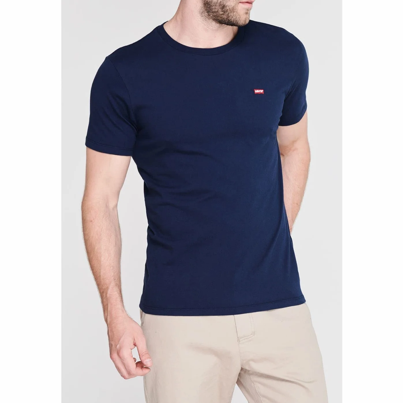 Levi's Mężczyźni Ss Original Housemark Tee T-Shirt, Cotton + Patch Dress Blues, L