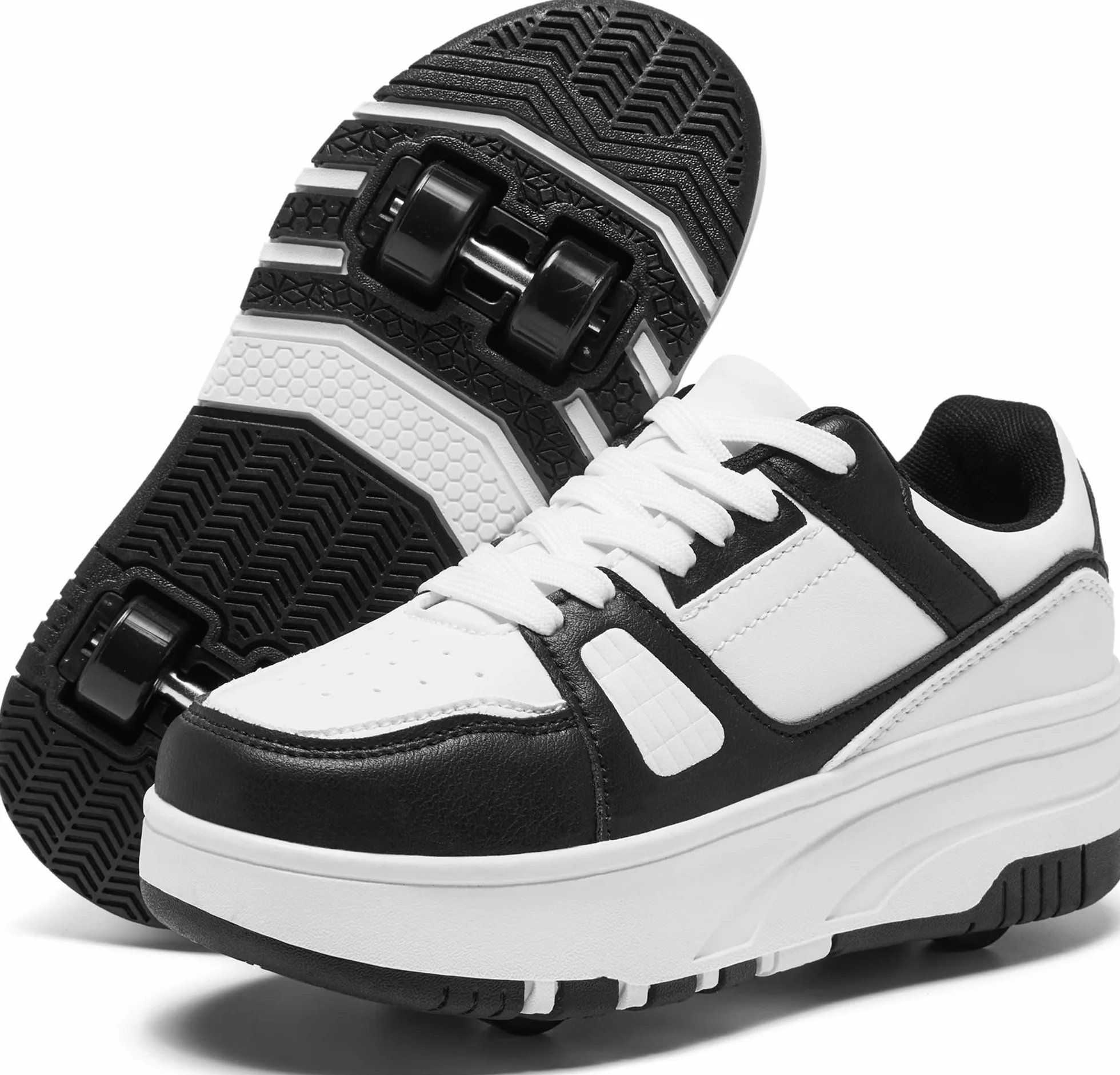 Buty do jazdy na rolkach dla dzieci, dziewcząt, chłopców, odpinane, modne trampki na kółkach