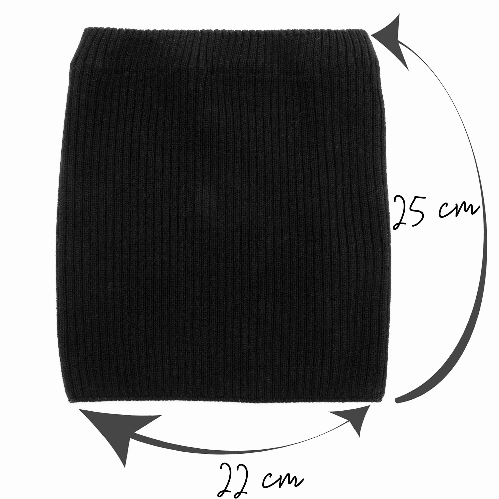 molti Damska czapka i szalik – 100% wełna merynosowa Beanie z szalikiem kominowym, ciepła i oddychająca, na jesień i zimę, rozmiary: 55 – 62 cm, wybór kolorów