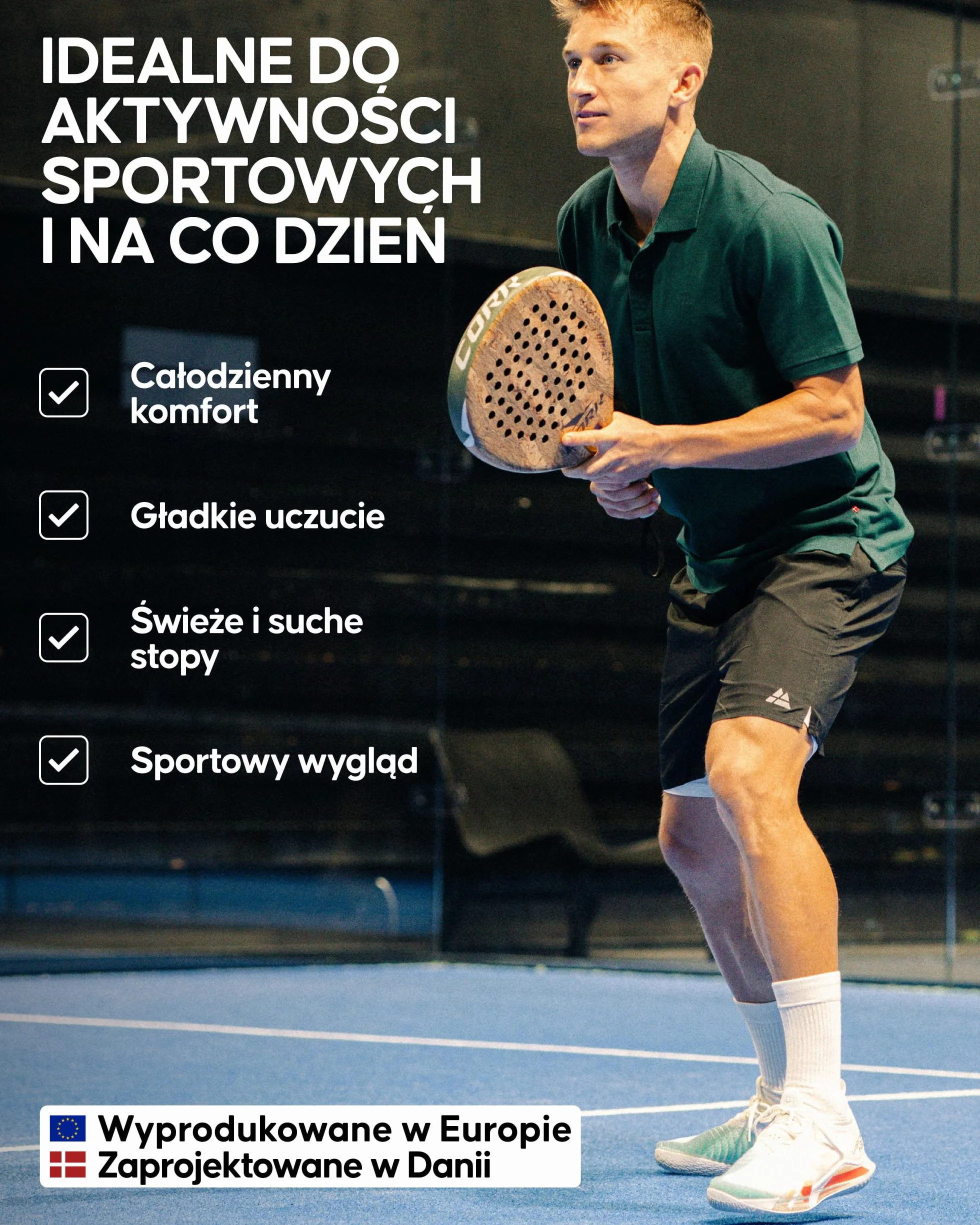 DANISH ENDURANCE Skarpety Tenisowe za Kostkę, Bawełniane Skarpety Sportowe w Paski, Amortyzowane na Siłownię, dla Kobiet i Mężczyzn, 3 lub 6-Pak