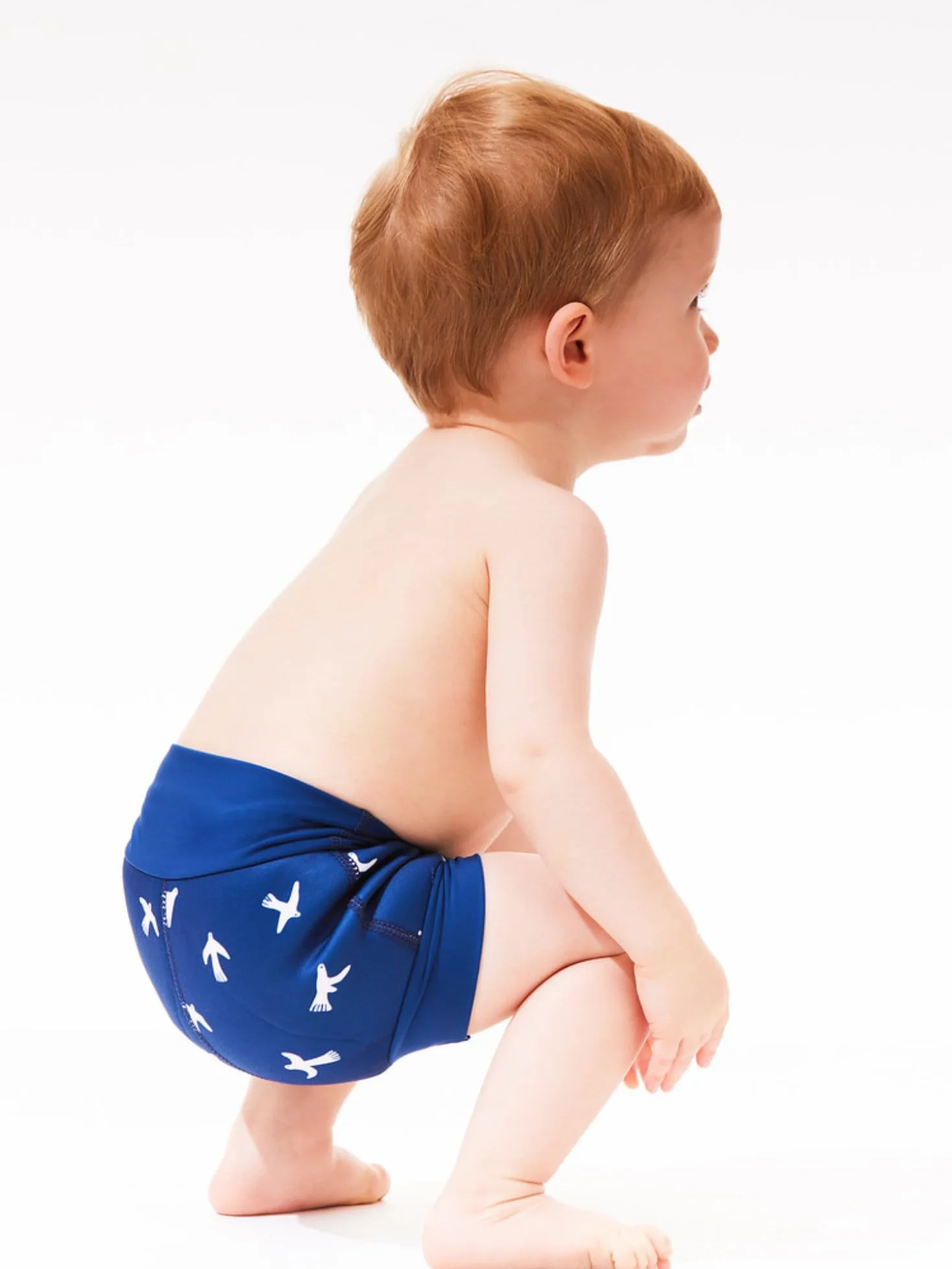 Splash About Happy Nappy Duo Wiederverwendbare Schwimmwindel, White Birds, 2-3 lata