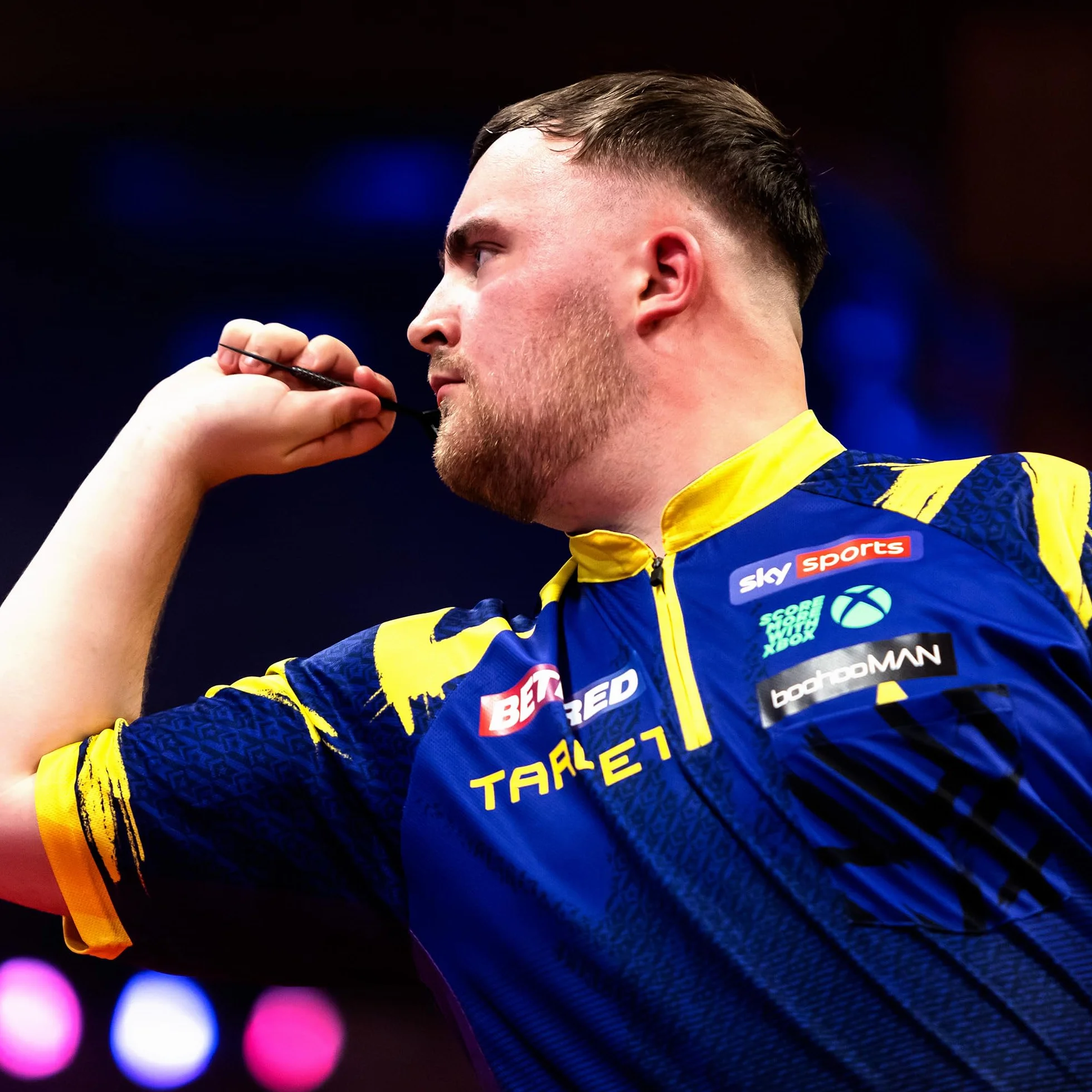 Target Darts Luke Littler Kids Dart Shirt 8/10 Years | Das Nuke Youth Coolplay Dart T-shirt Player Edition