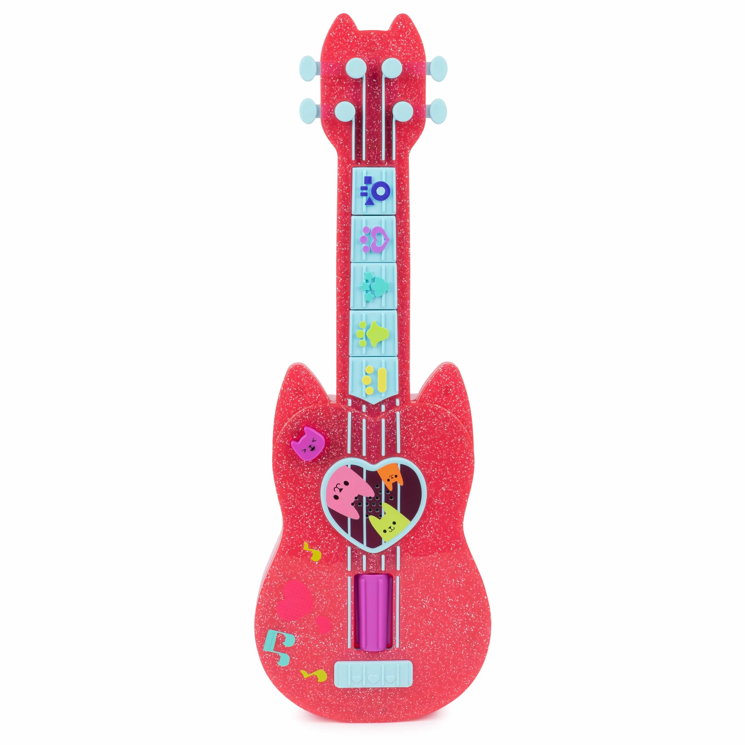 Gabby i Magiczny Dom - Gabby Dollhouse - Interaktywne ukulele - Gitara dziecięca - Muzyka dla dzieci - Utwory z efektami dźwiękowymi - Kreskówka Gabby i Magiczny Dom - Zabawka dla dzieci od 3 lat