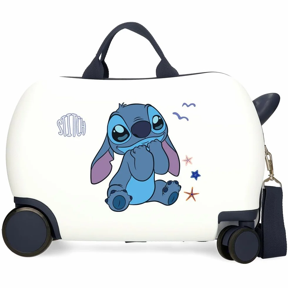 Disney Walizka dla dzieci Sztywny zamek szyfrowy z boku na 4 koła Bagaż podręczny wykonany jest z ABS, sztywnego i lekkiego materiału., Podekscytowany, Walizka dziecięca, Podekscytowany, Valigia per